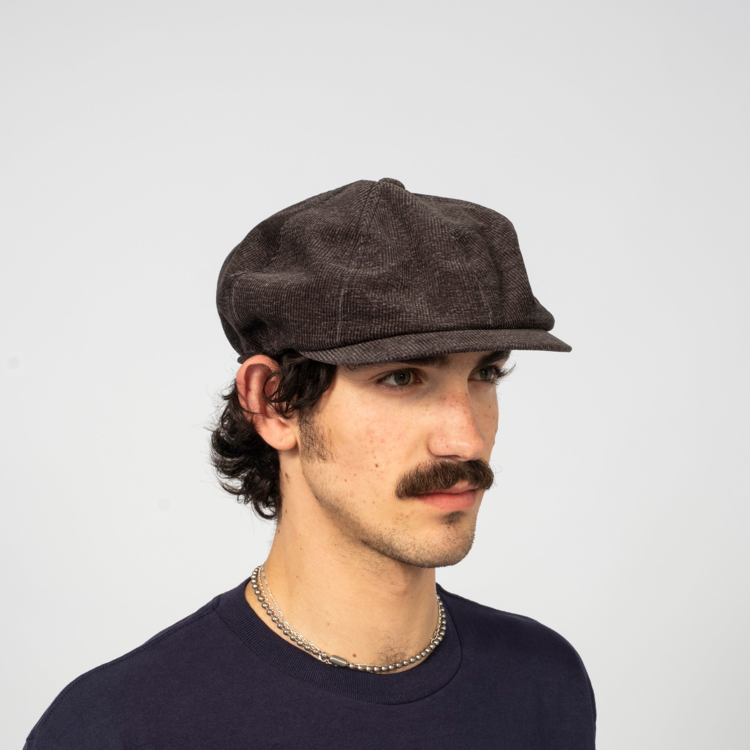 [T.T] LOT.006 NEWSBOY CAP _ MELANGE CHARCOAL
