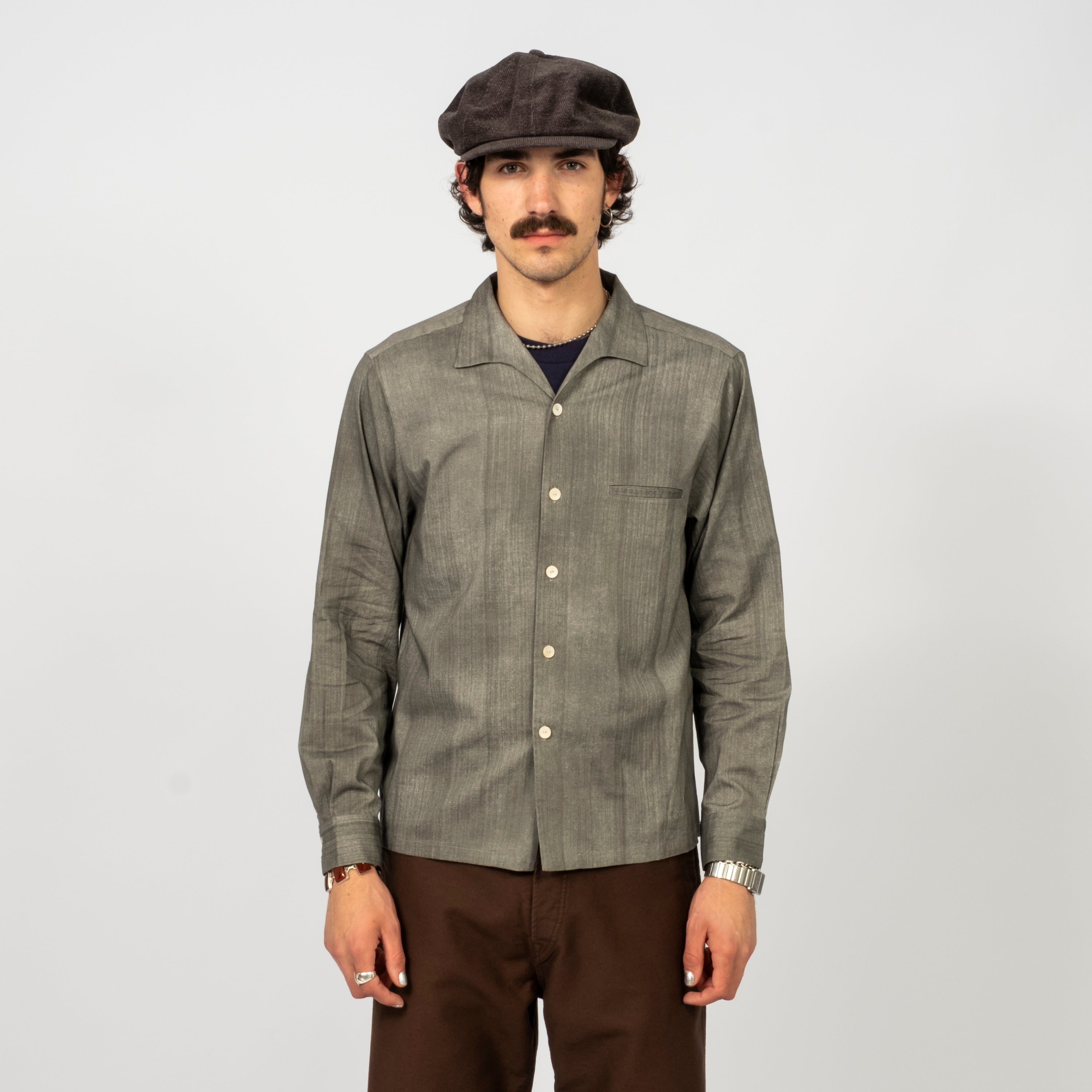 [T.T] LOT.108 50S ITALIAN COLLAR SHIRT _ HAND DRAWN SUMI