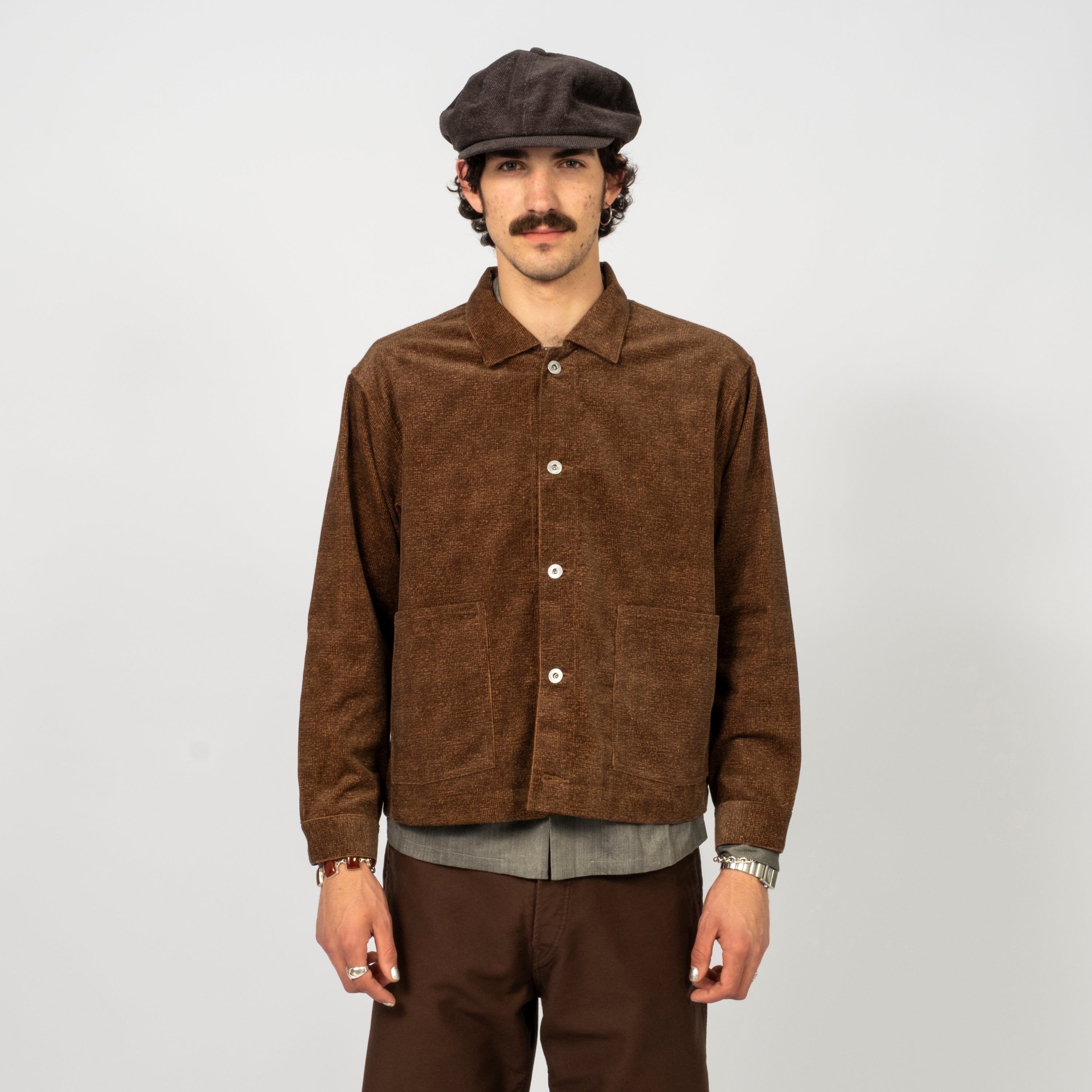 [T.T] LOT.303 COVERALL JACKET _ MELANGE BROWN