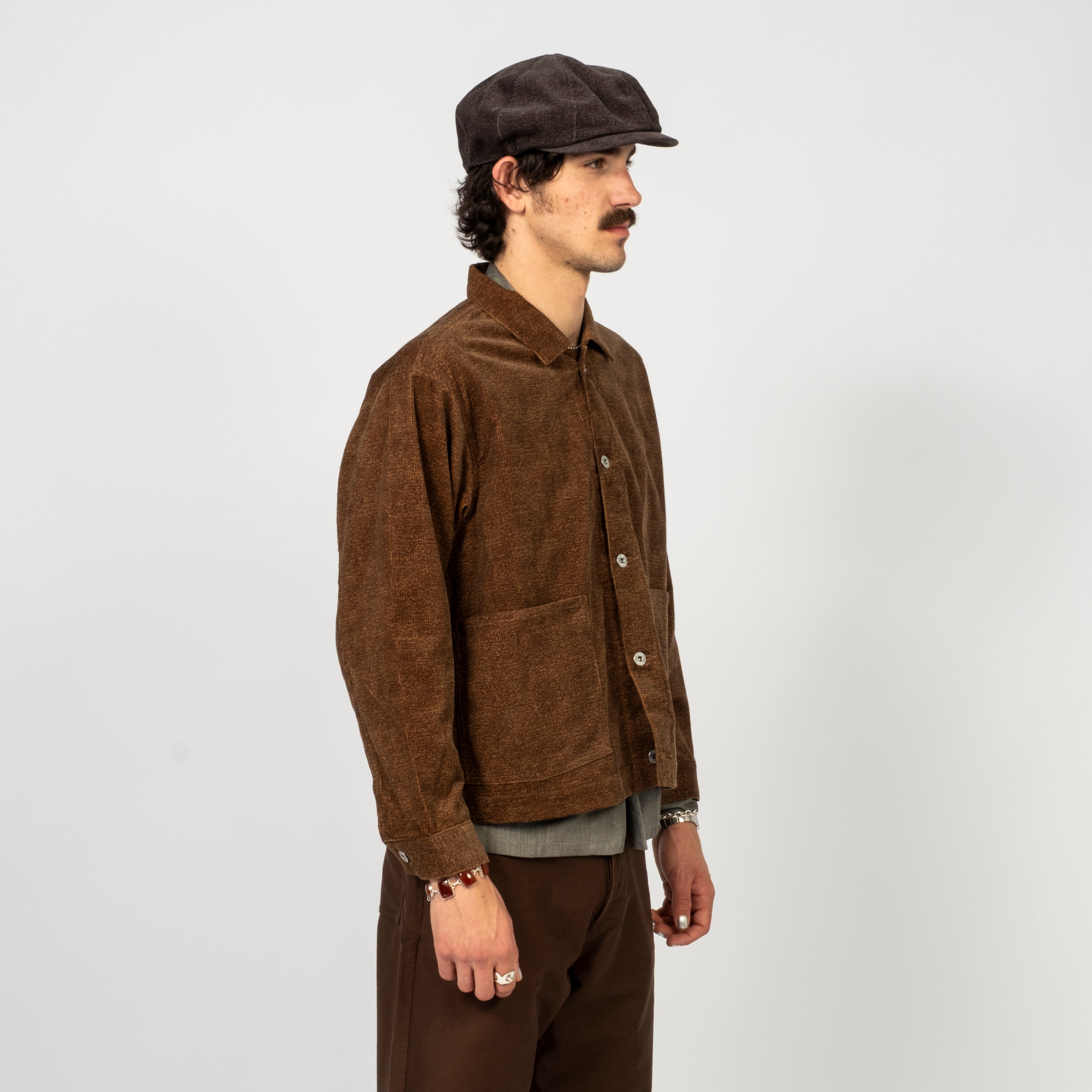[T.T] LOT.303 COVERALL JACKET _ MELANGE BROWN