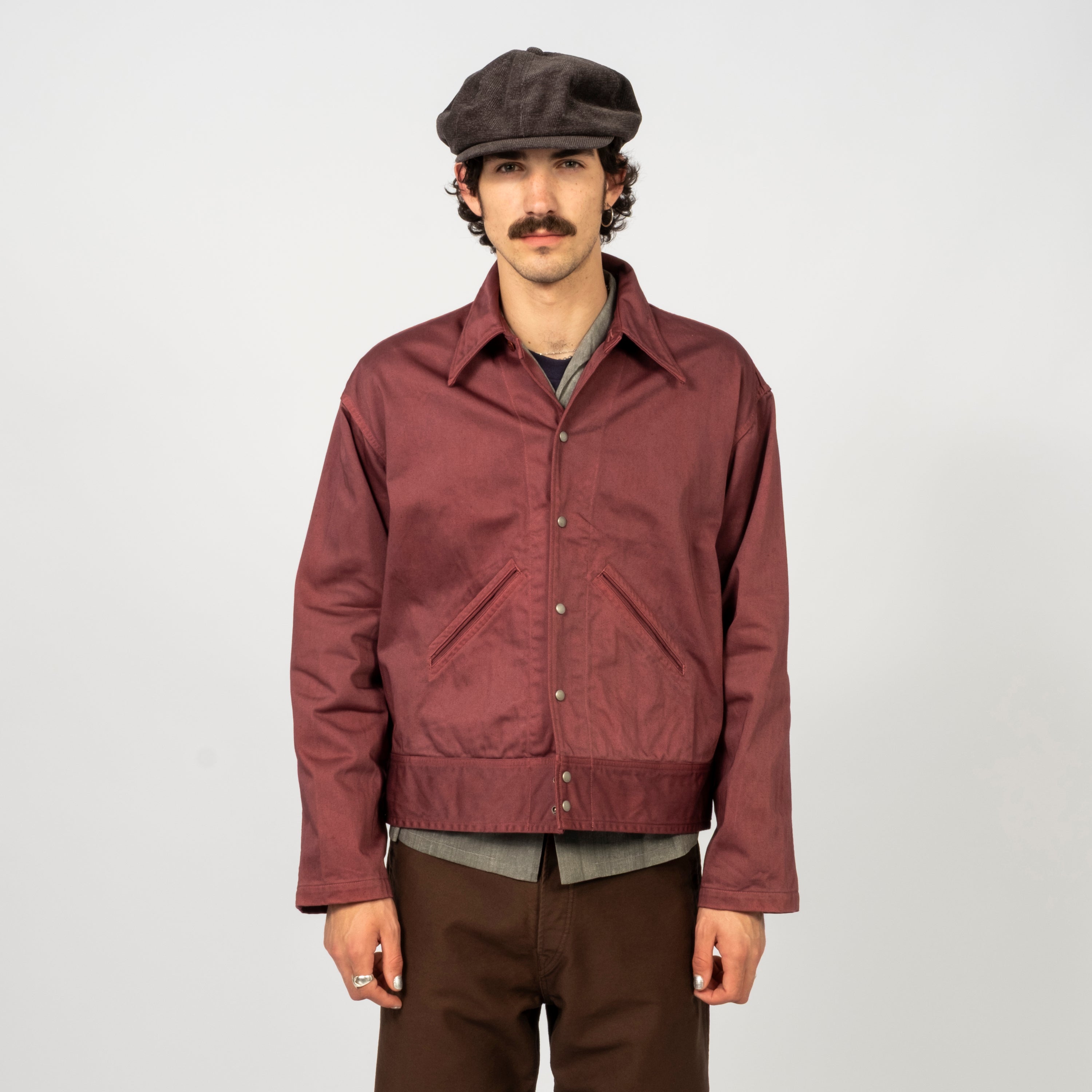 [T.T] LOT.324 USMD CONVALESCENT JACKET _ NATURAL DYED BURGUNDY