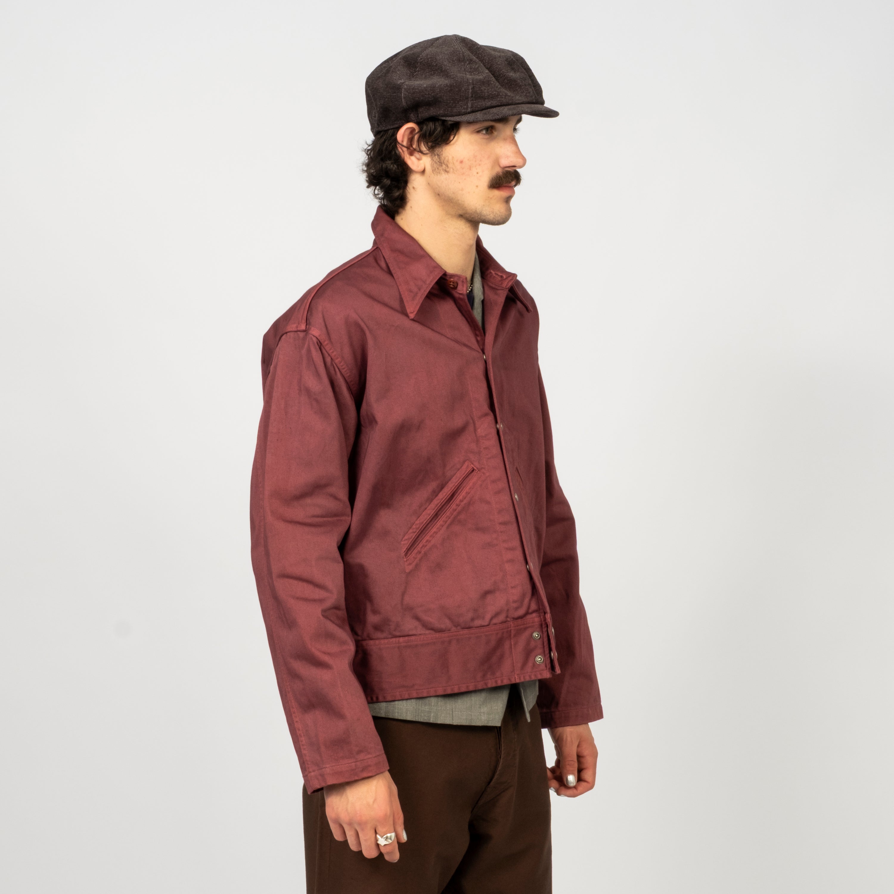 [T.T] LOT.324 USMD CONVALESCENT JACKET _ NATURAL DYED BURGUNDY