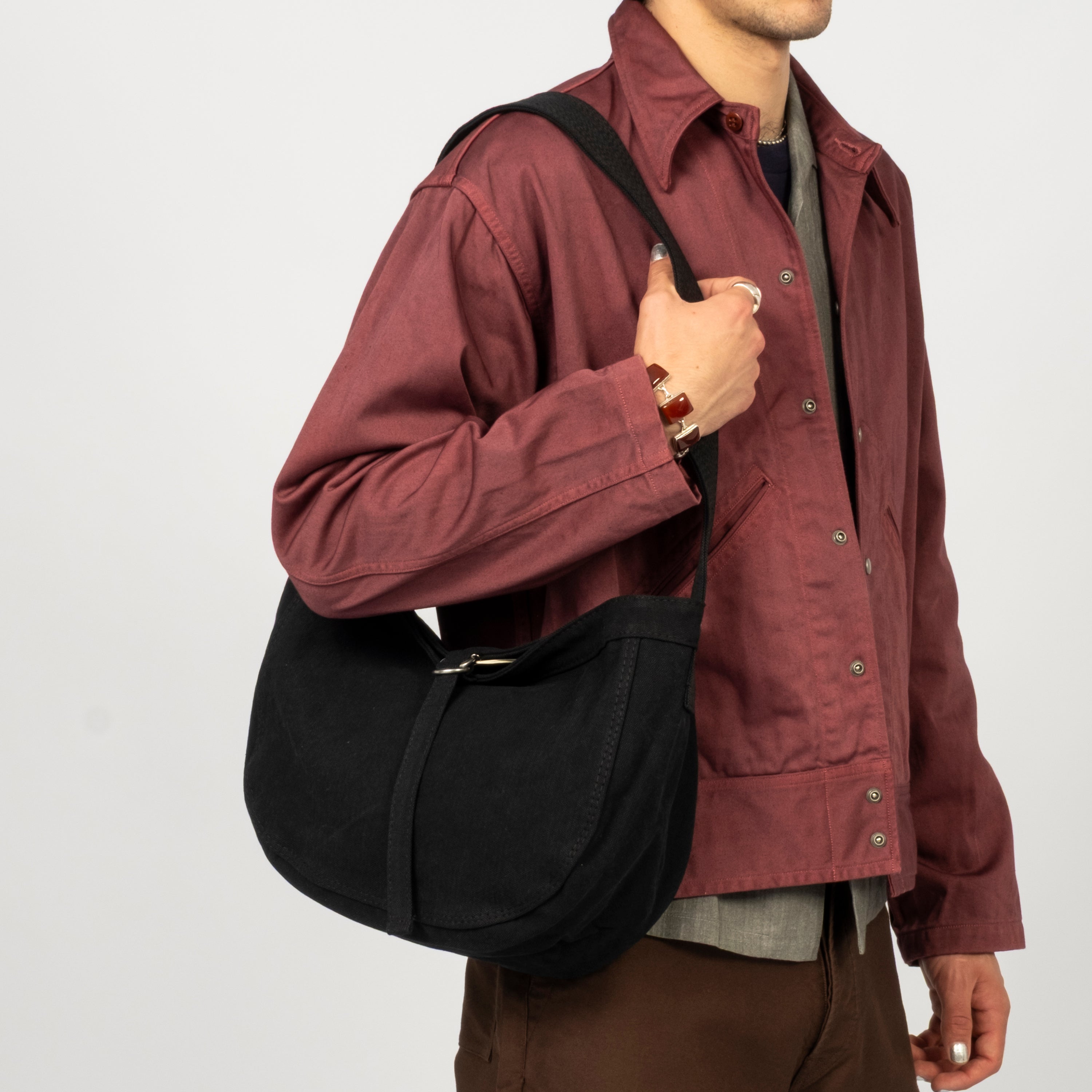 [T.T] LOT.018 NEWSBOY BAG SMALL _ BLACK