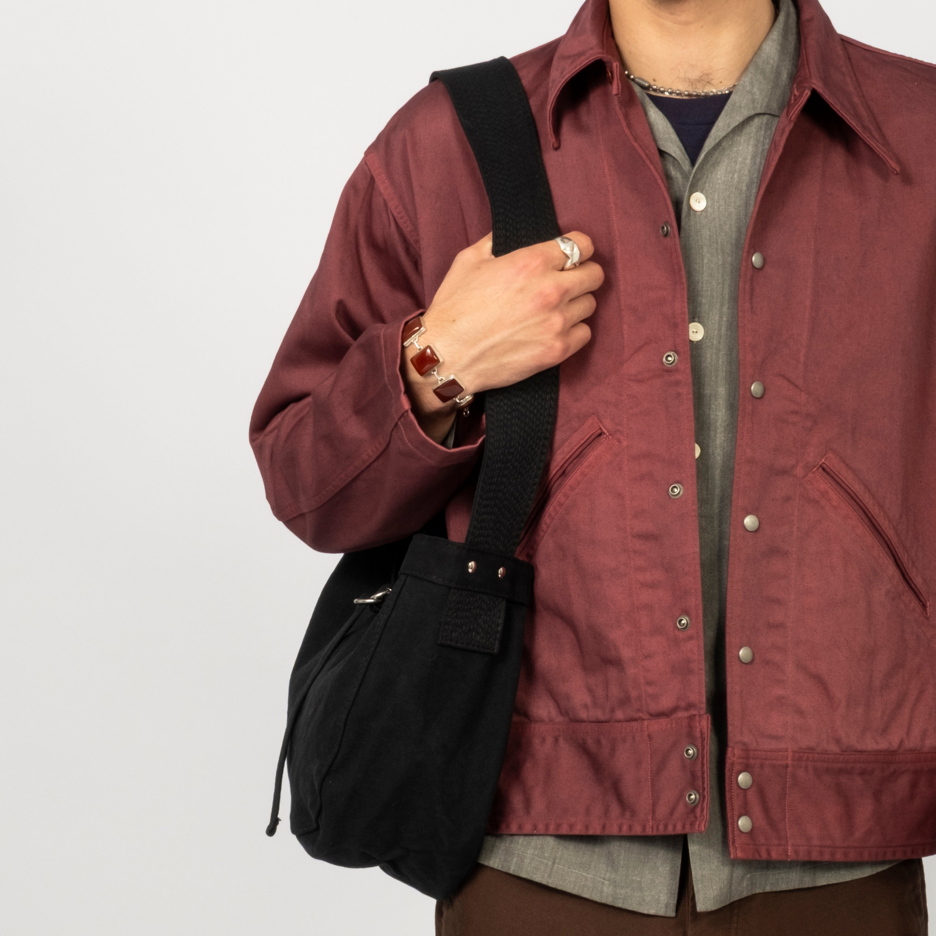 [T.T] LOT.018 NEWSBOY BAG SMALL _ BLACK