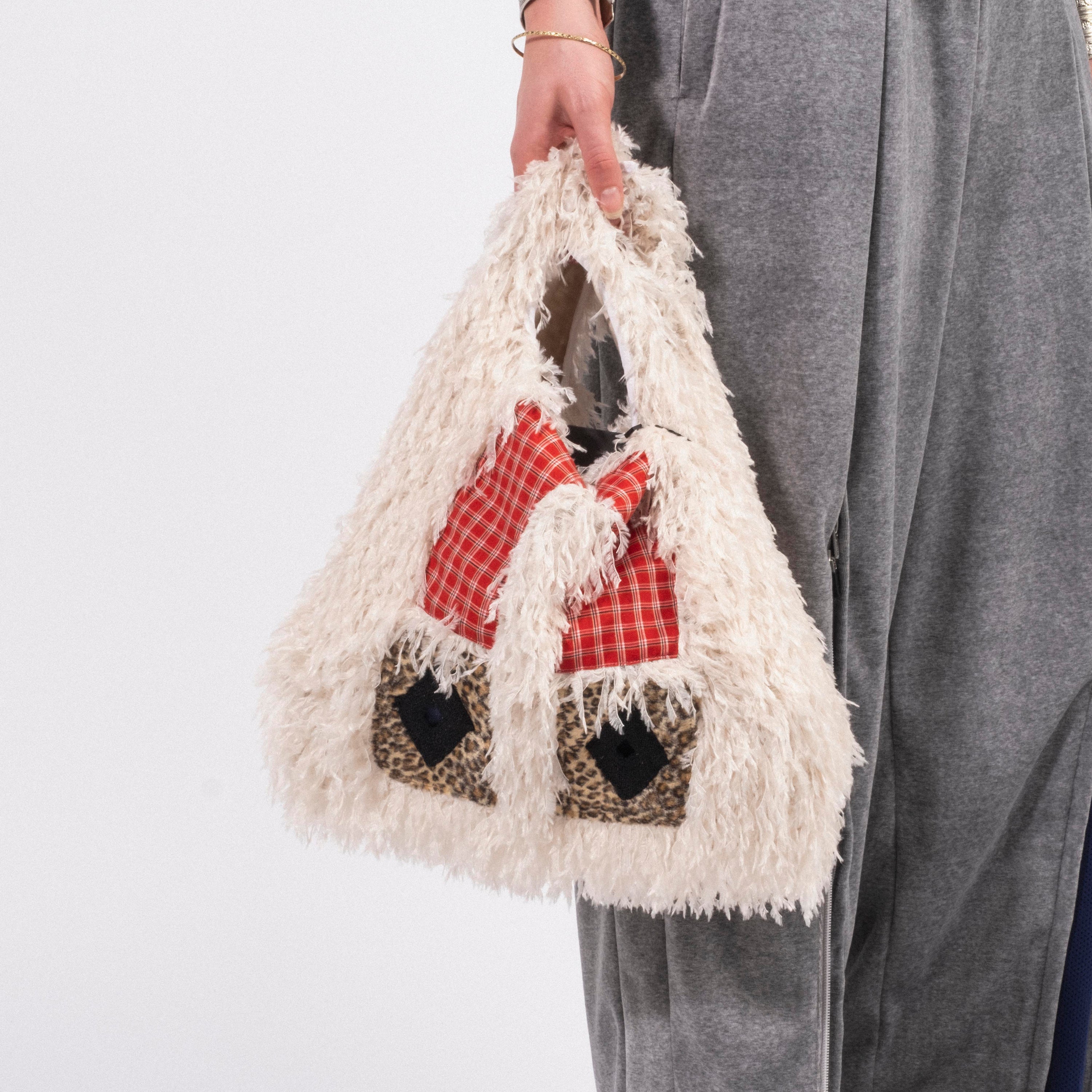 [LEH] 1071 MASK TOTE BAG _ WHITE MIX