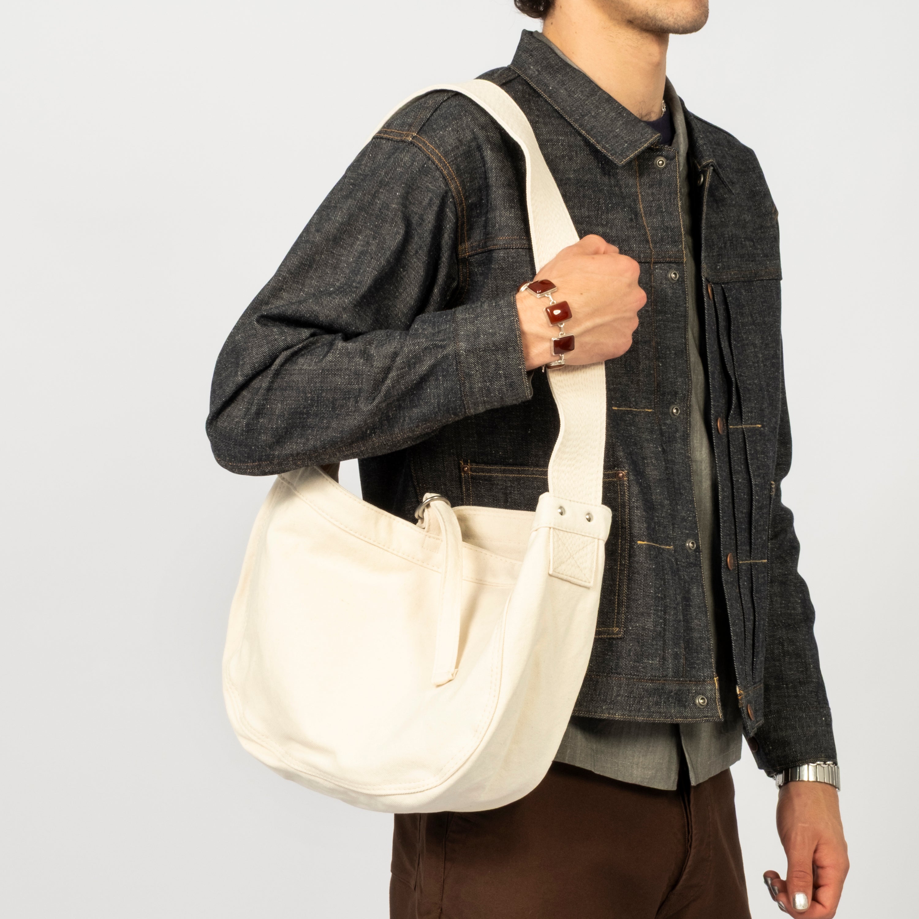 [T.T] LOT.018 NEWSBOY BAG SMALL _ IVORY