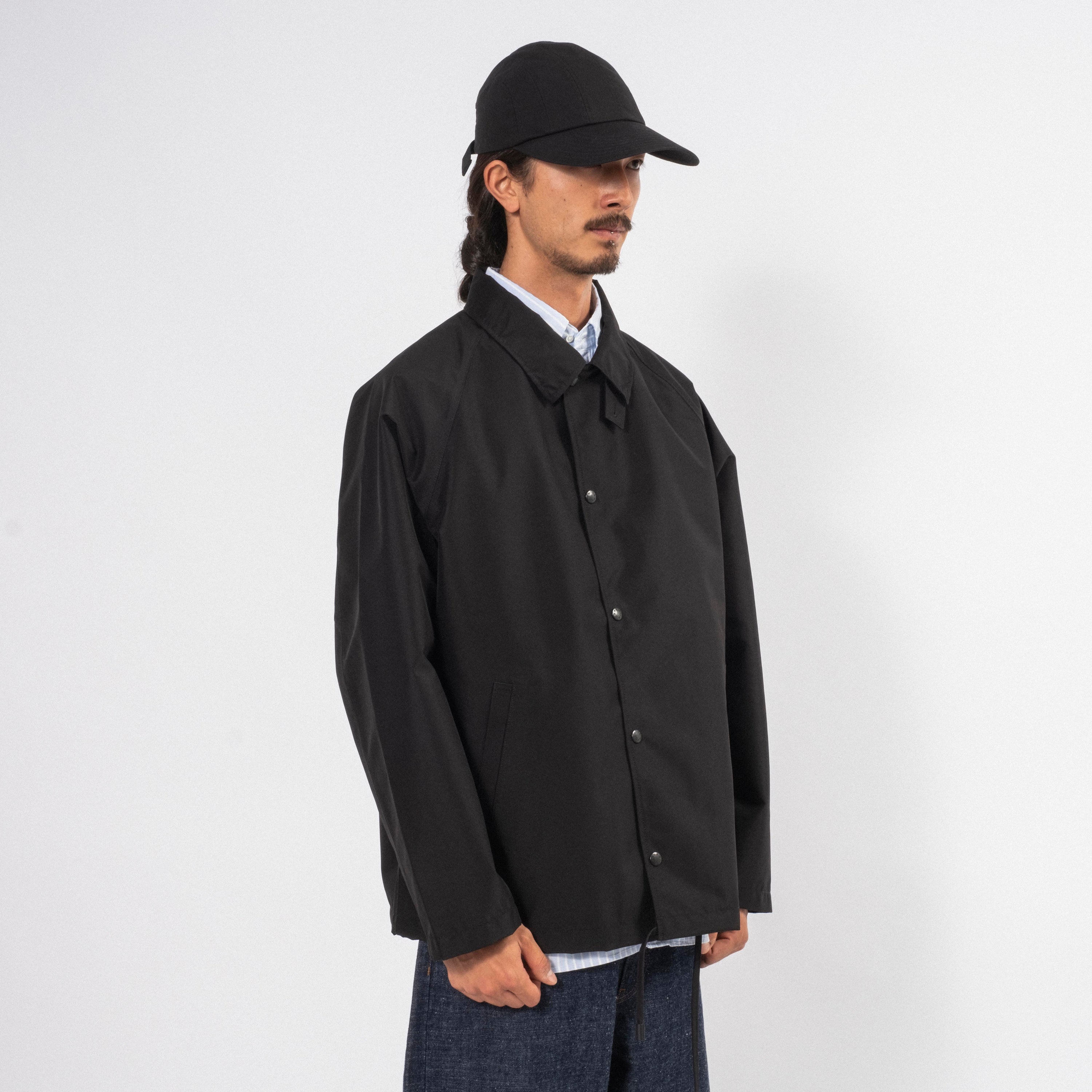 [NANAMICA] 2L GORE-TEX COACH JACKET _ BLACK