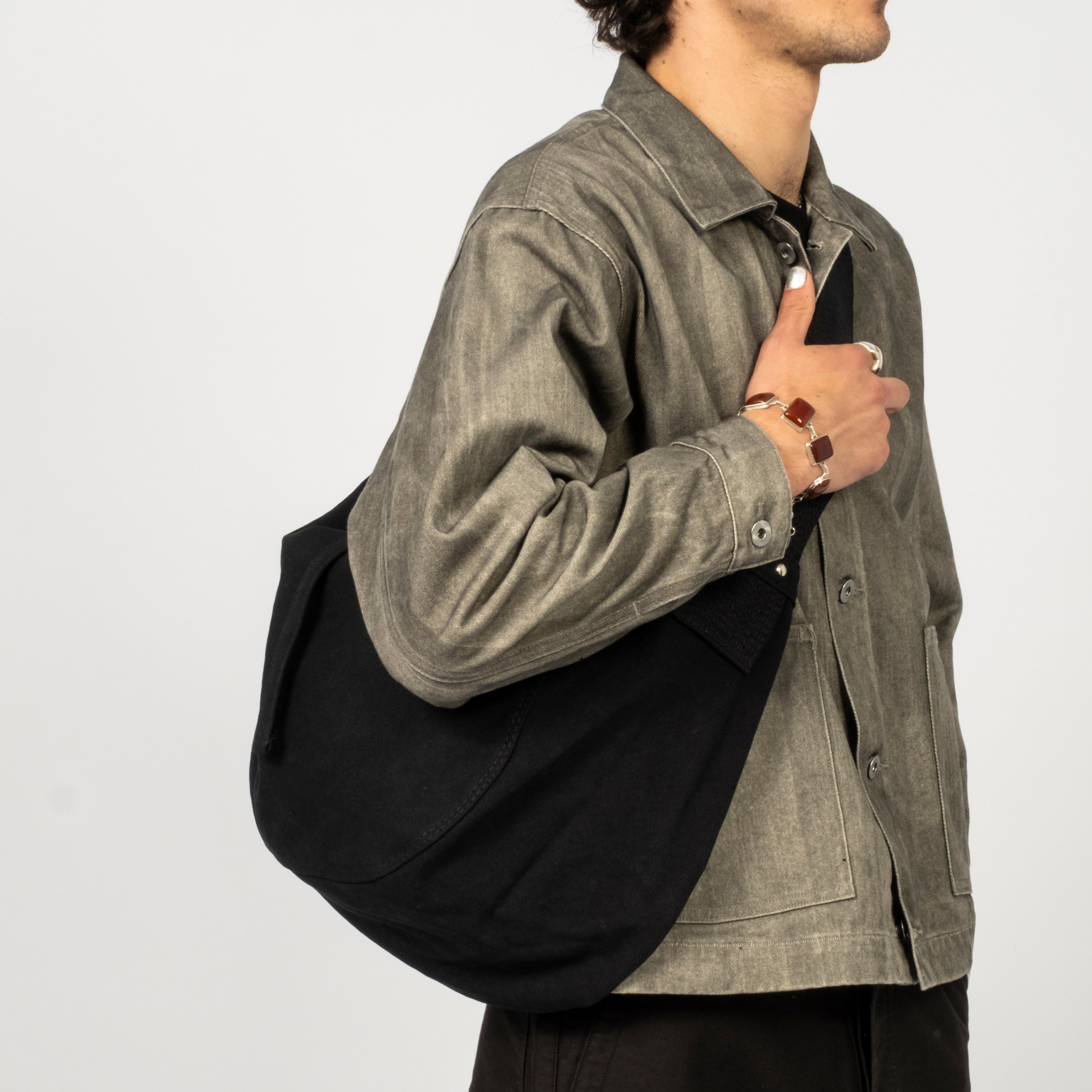 [T.T] LOT.004 NEWSBOY BAG _ BLACK