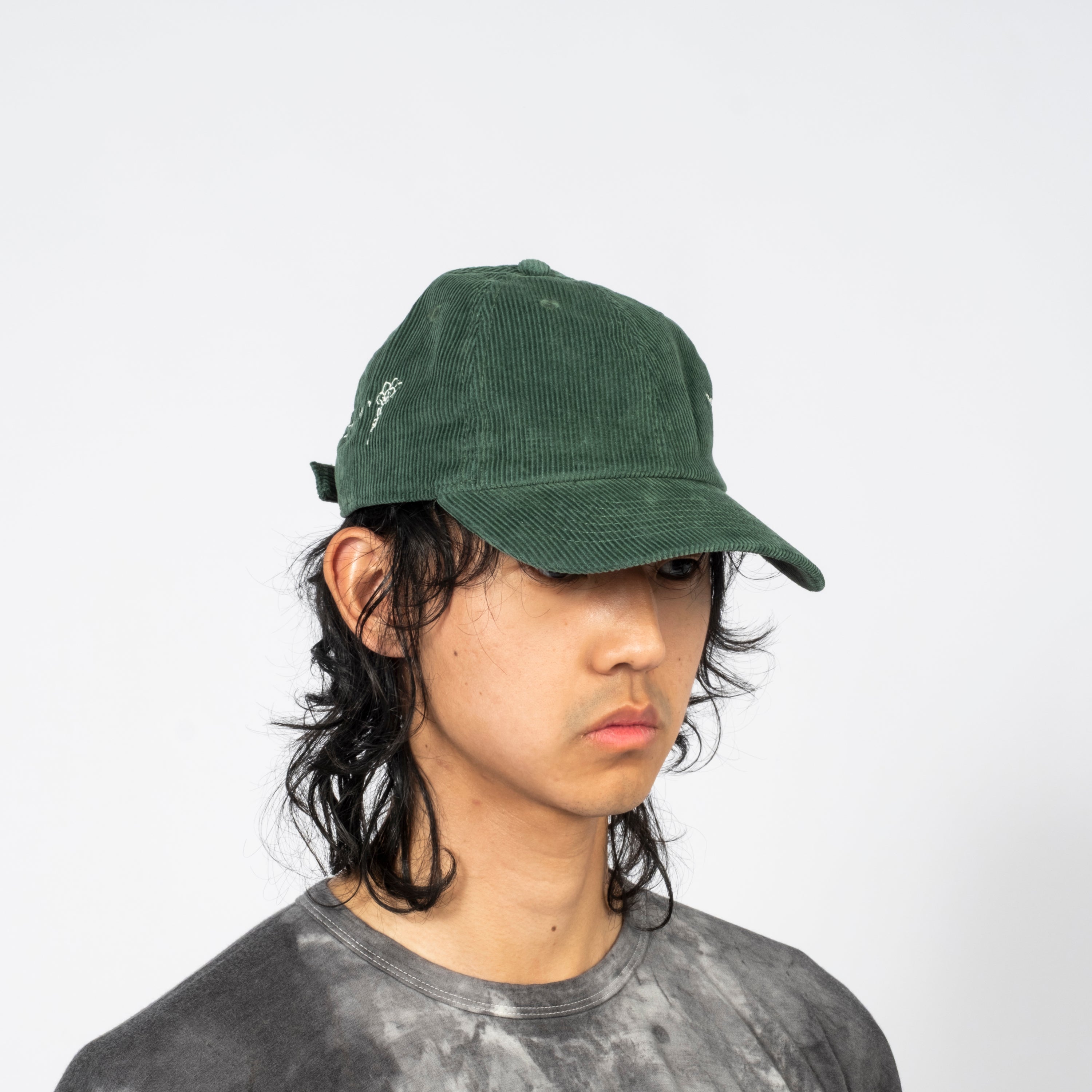 [INNAT] EMBROIDERED CAP_ GREEN