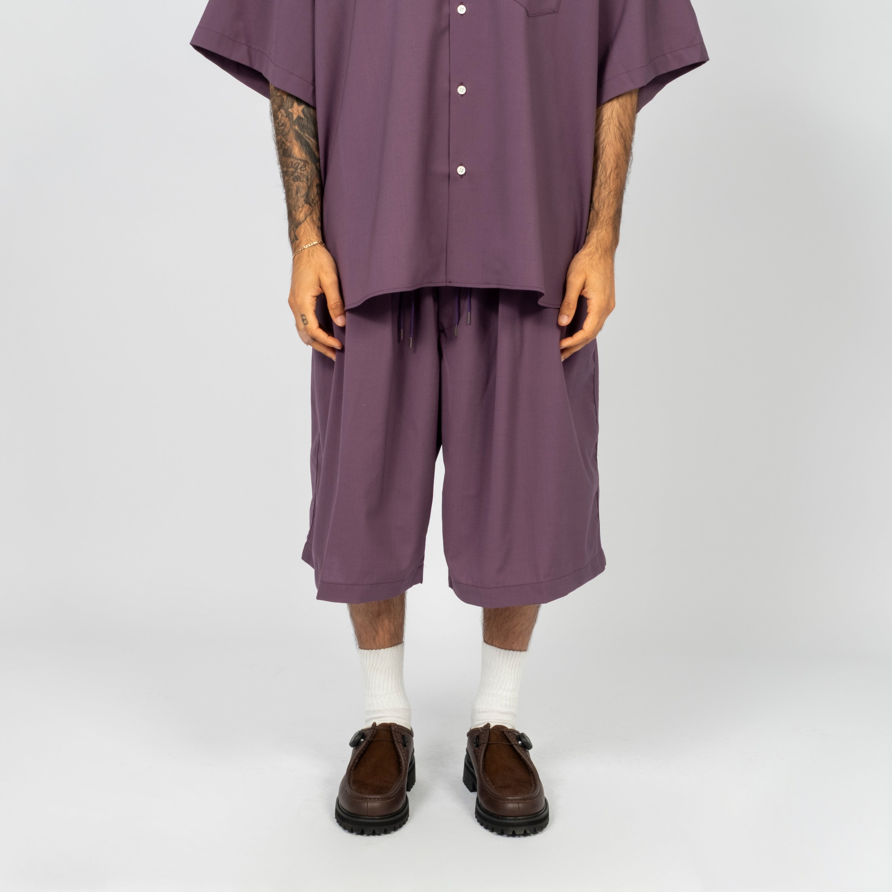 [SILLAGE] CIRCULAR SHORT PANTS _ PURPLE