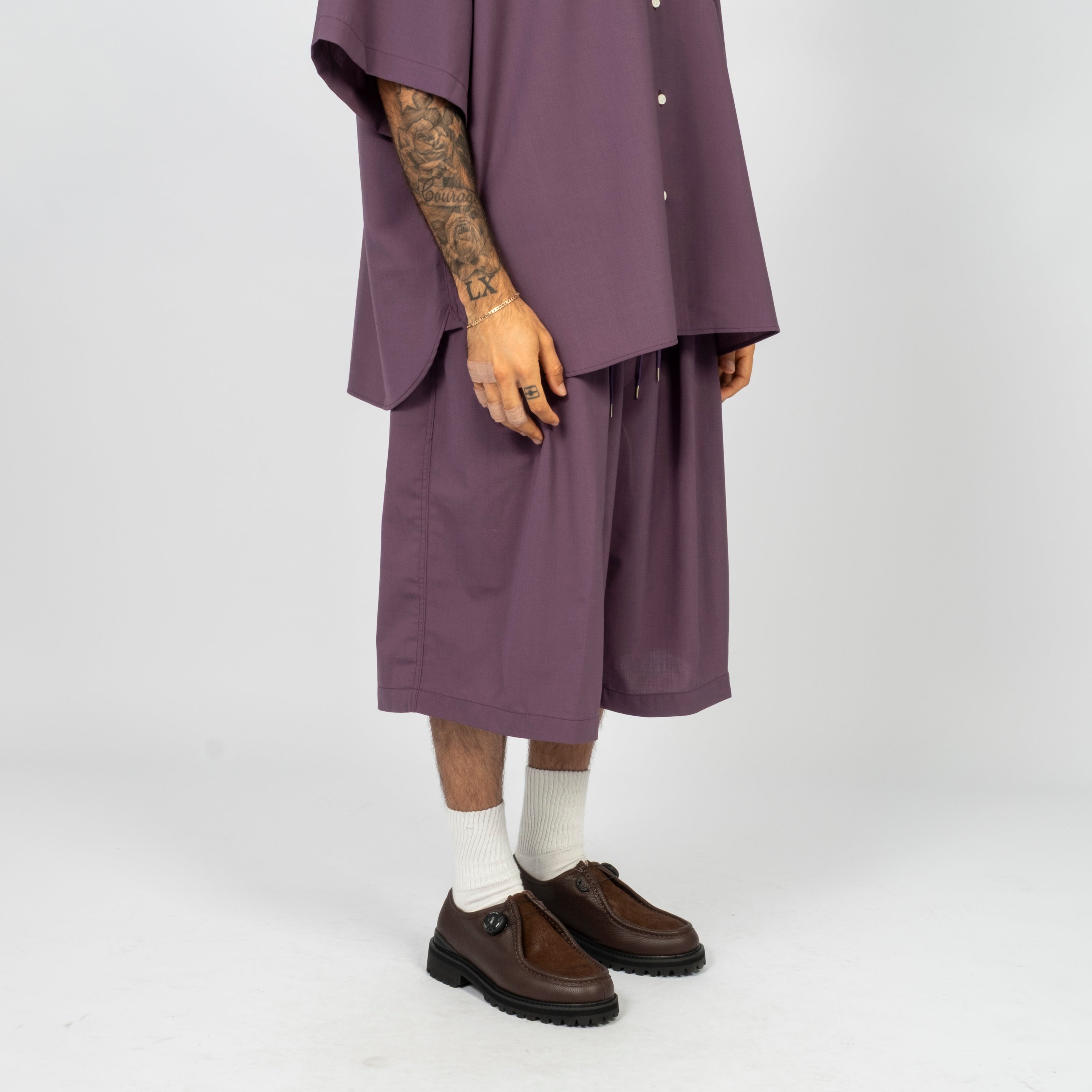[SILLAGE] CIRCULAR SHORT PANTS _ PURPLE