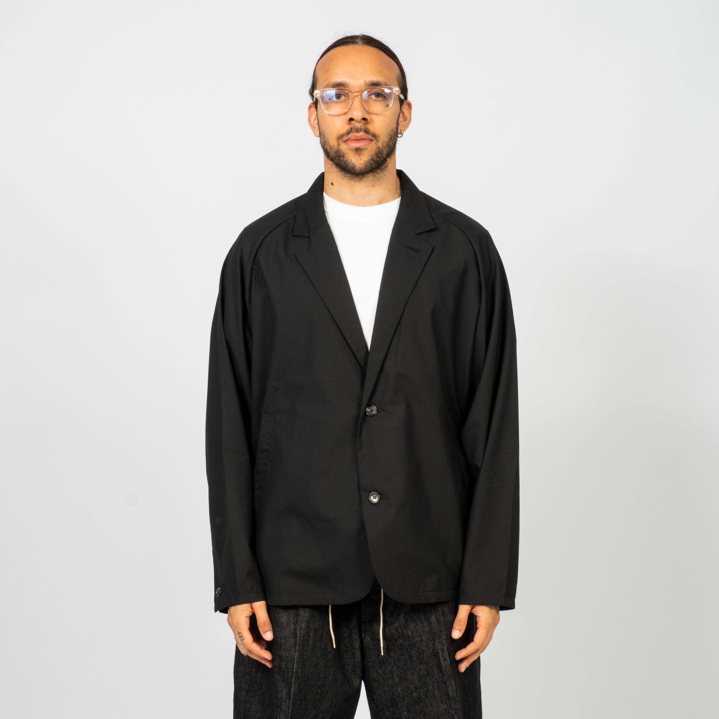 [SILLAGE] VESTE TWO BUTTON _ BLACK