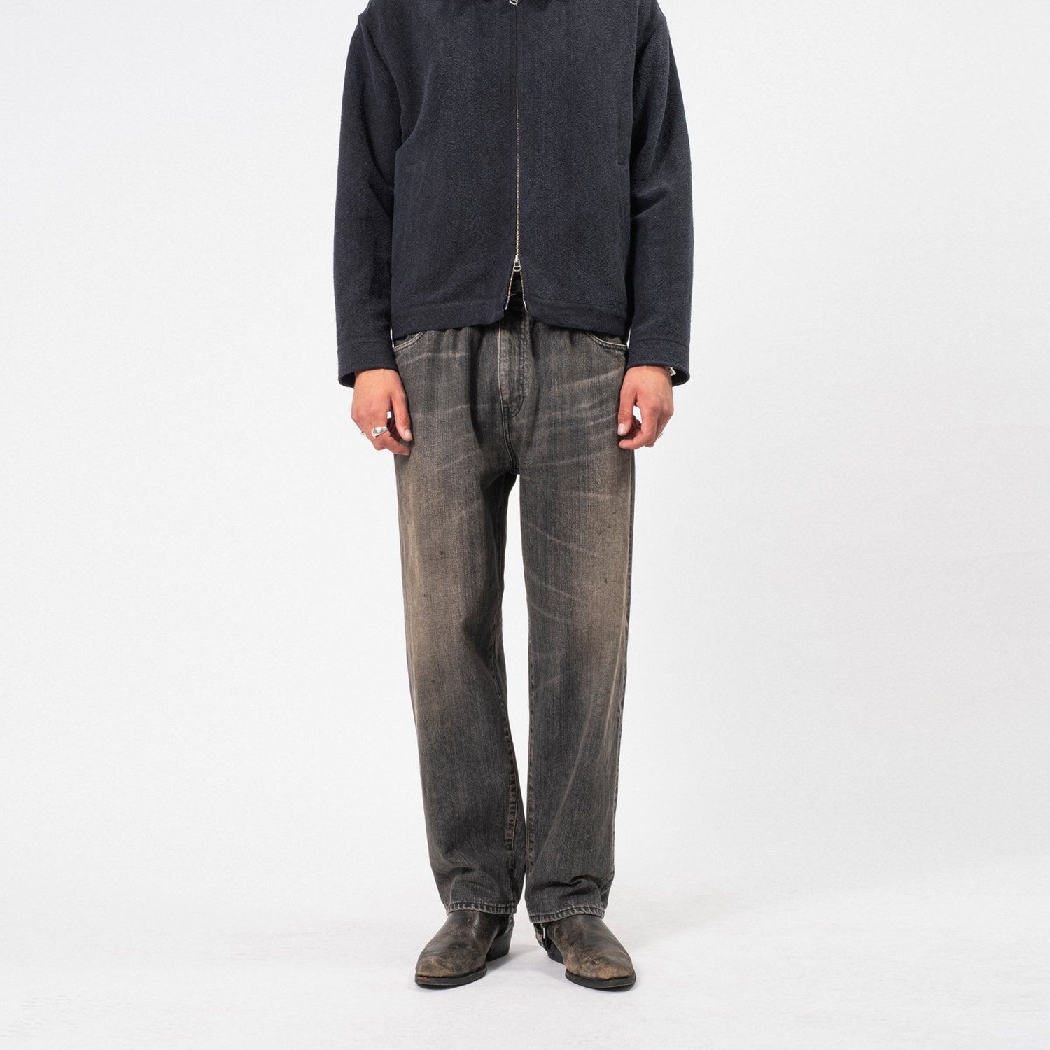 [YOKO SAKAMOTO] 5POCKET EASY PANTS _ VINTAGE BLACK