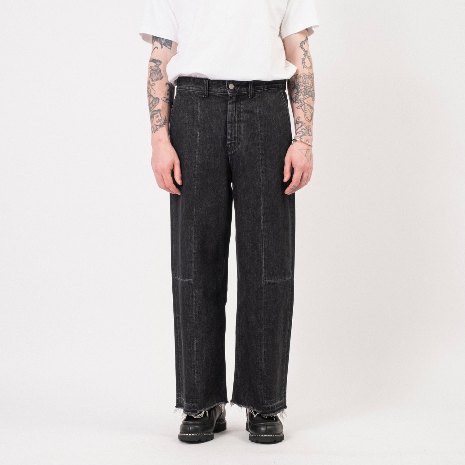 [YOUTH] REBUILD 004 DENIM PANTS _ WASHED BLACK