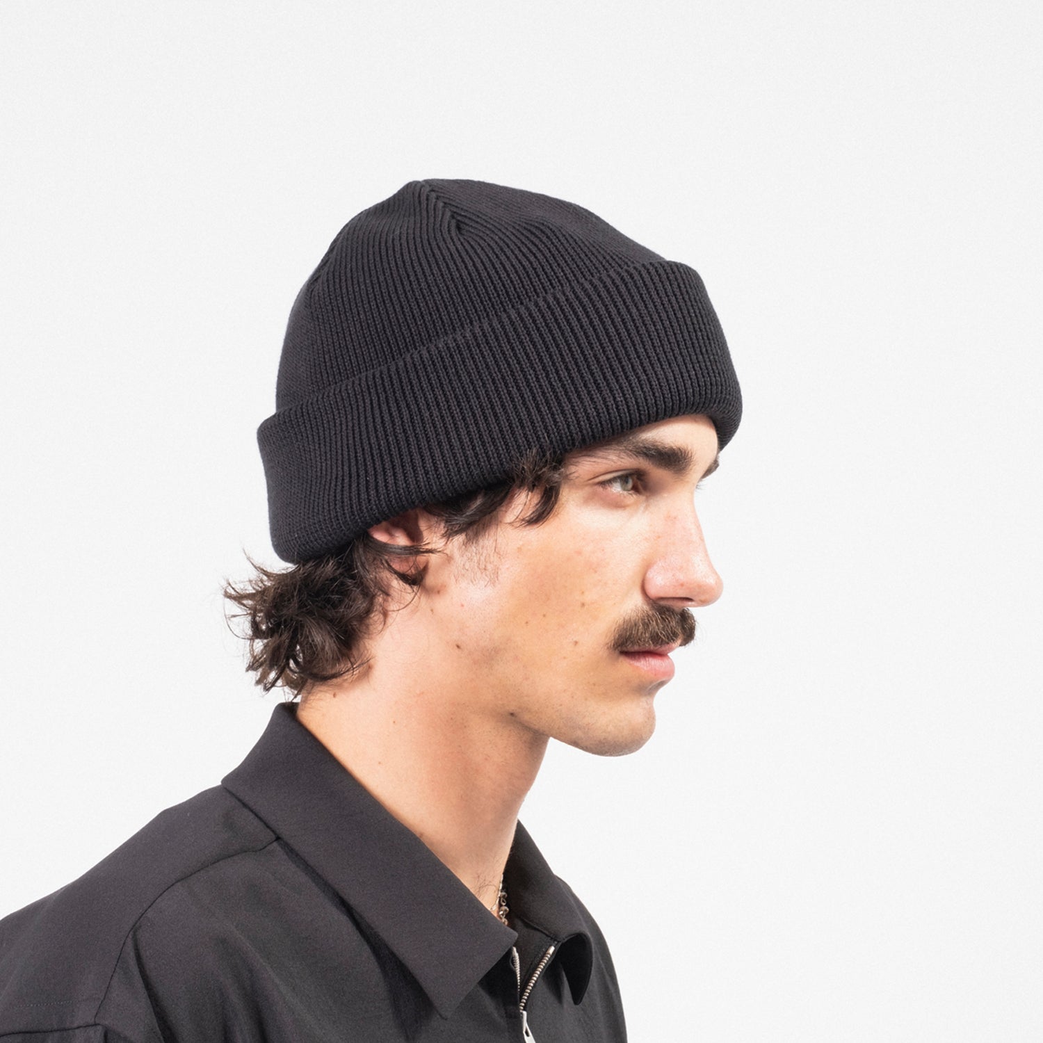 [YOKO SAKAMOTO] KNIT BIG WATCH CAP _ BLACK