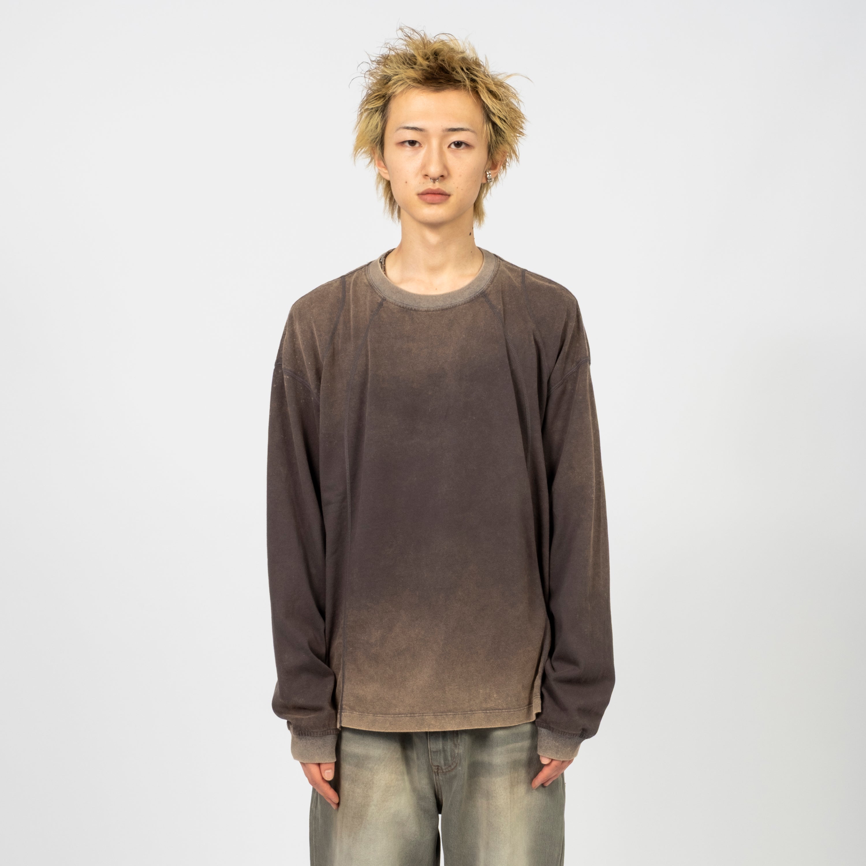 [UNAFFECTED] TRACK LONG SLEEVES _ CHARCOAL