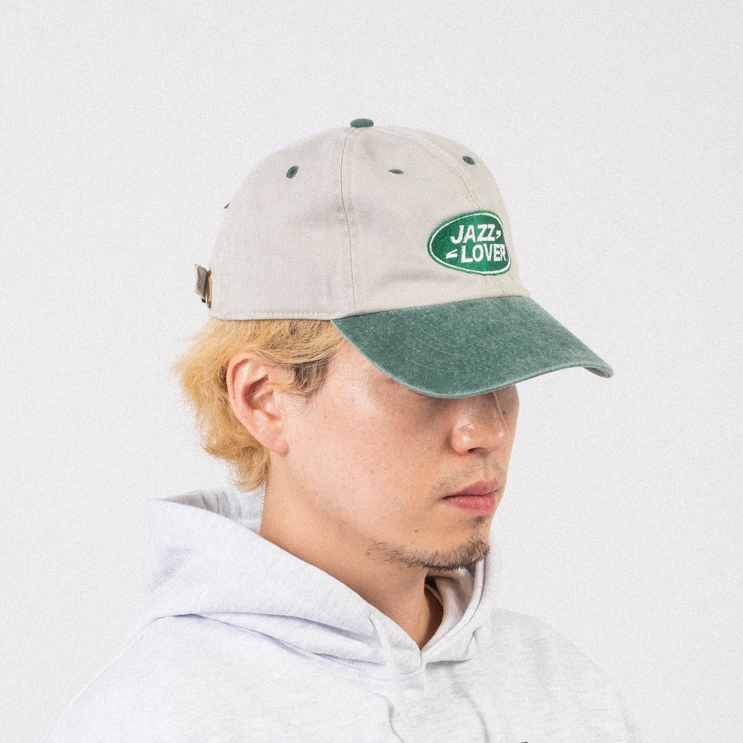 [SOUNDSGOOD] JAZZ LOVER CAP _ GREY/GREEN