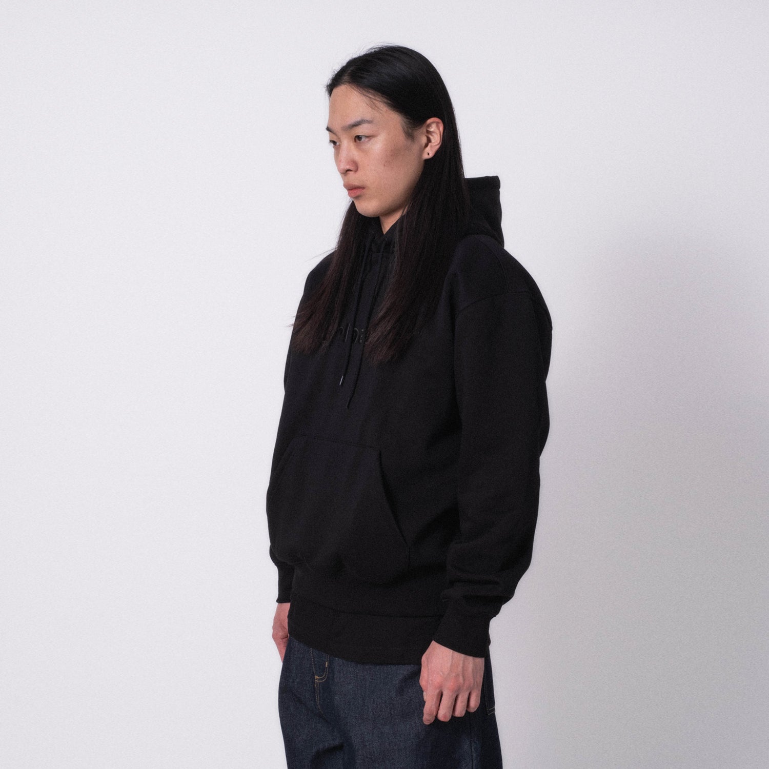 [CARHARTT] HOODED CARHARTT SWEAT _ BLACK/BLACK