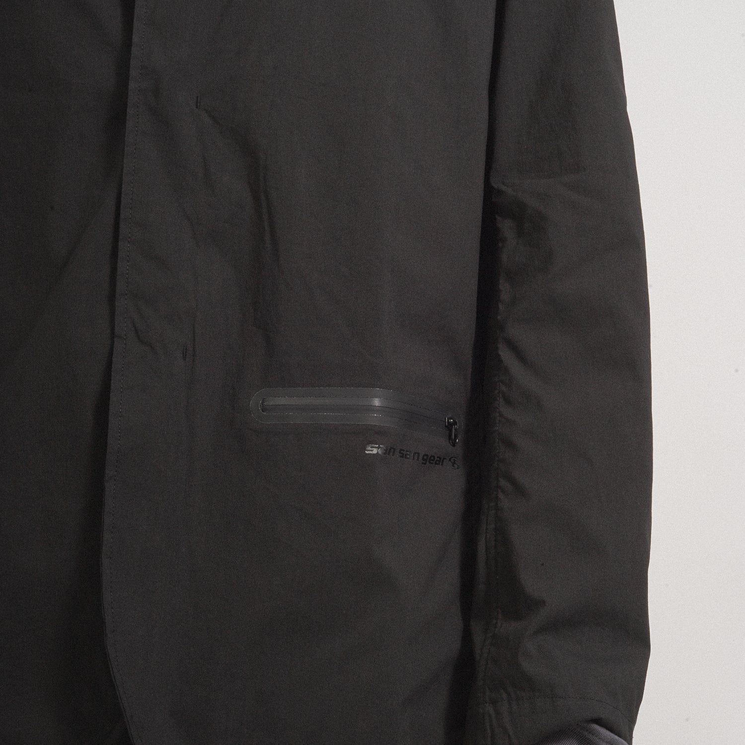 SAN SAN GEAR] ZIPPER BLAZER _ BLACK