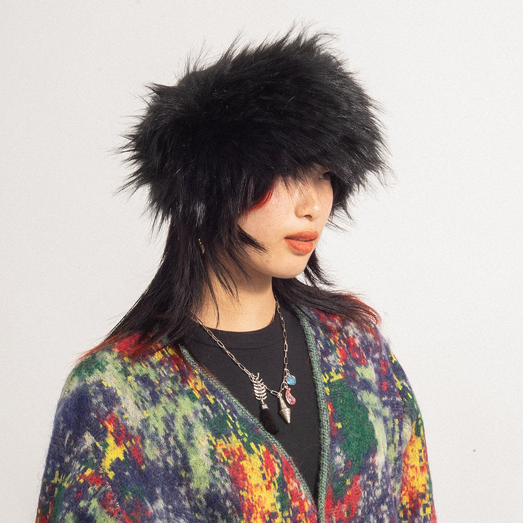 [TOGA ARCHIVES] FUR HEADBAND TZ32-AA940-E _ BLACK