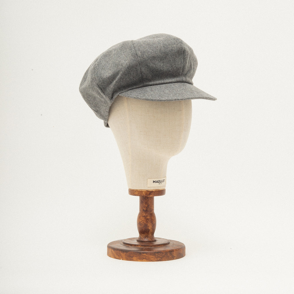 [KIJIMA TAKAYUKI] MELTON CASQUETTE _ GREY
