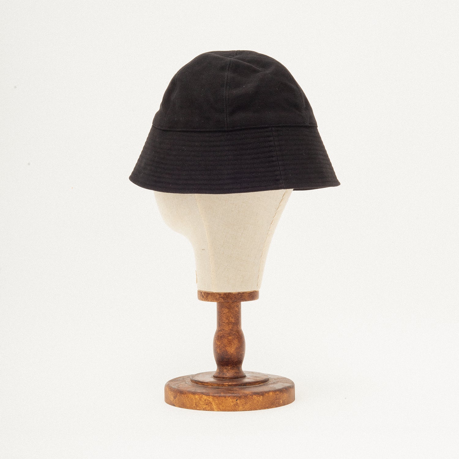 KIJIMA TAKAYUKI] MOLESKIN SAILOR HAT _ BLACK