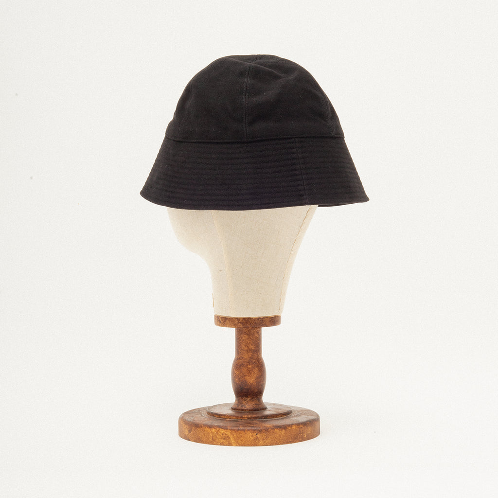 [KIJIMA TAKAYUKI] MOLESKIN SAILOR HAT _ BLACK