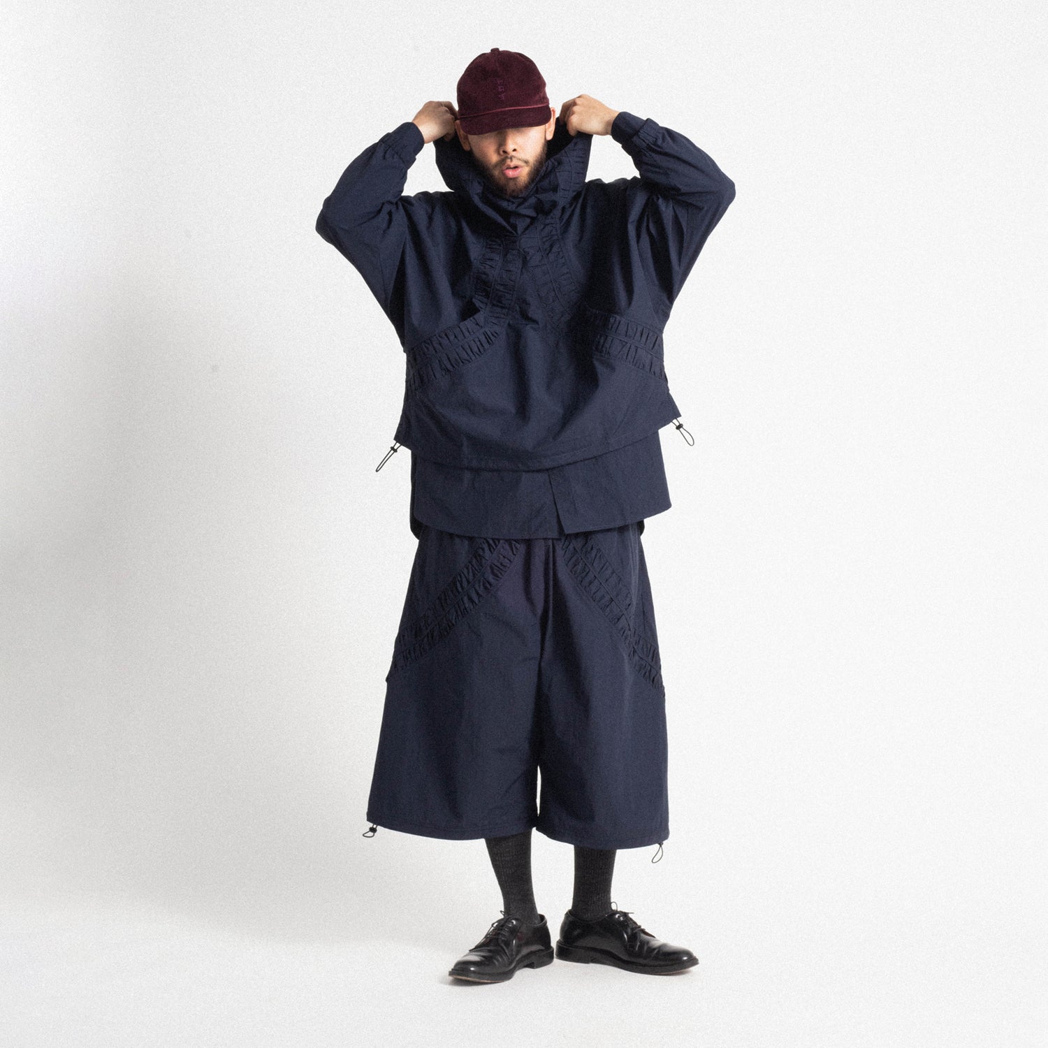 SAGE NATION] FOSSIL SMOCK _ DARK NAVY