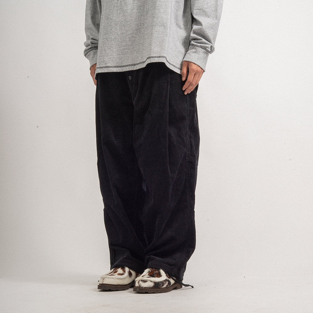 [MERELY MADE] CORDUROY RELAX WIDE PANTS _ BLACK