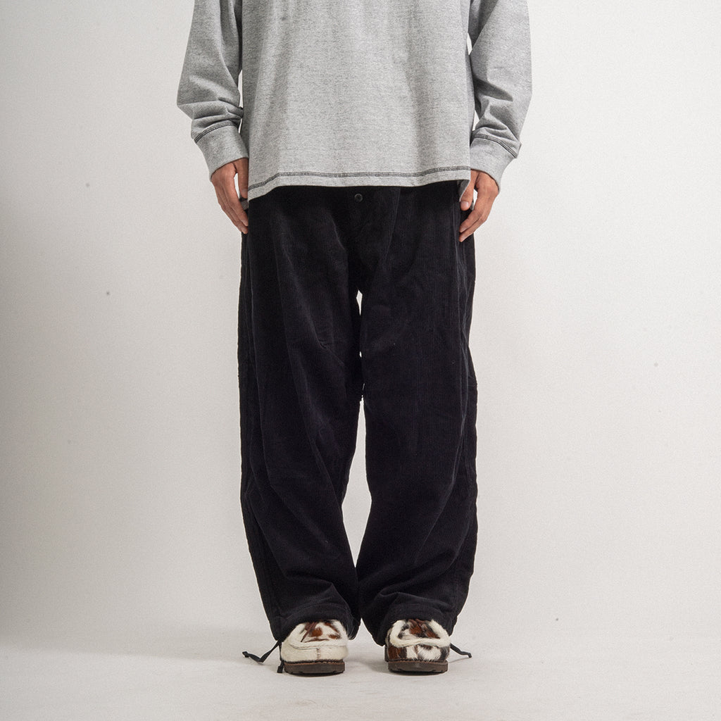 [MERELY MADE] CORDUROY RELAX WIDE PANTS _ BLACK