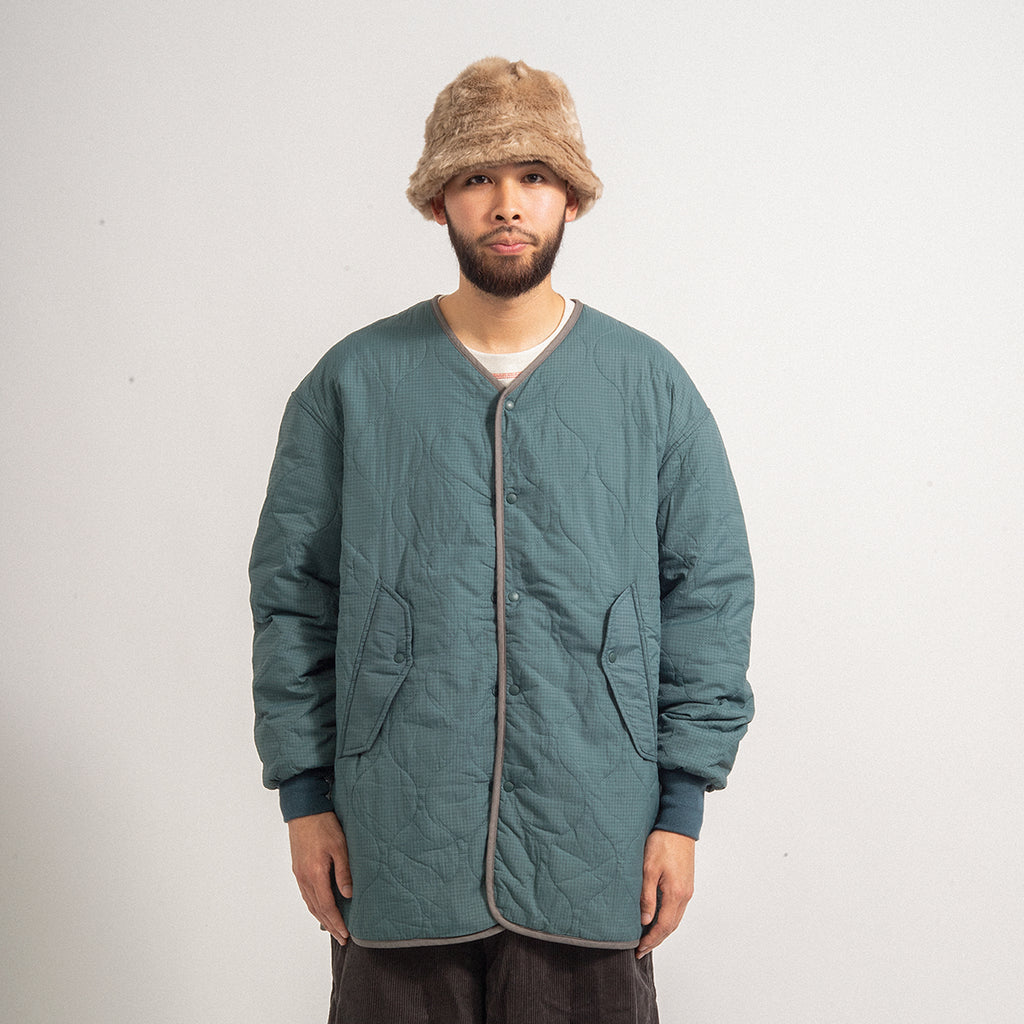 [MERELY MADE] QUILTED LINER JACKET _ IRON BLUE