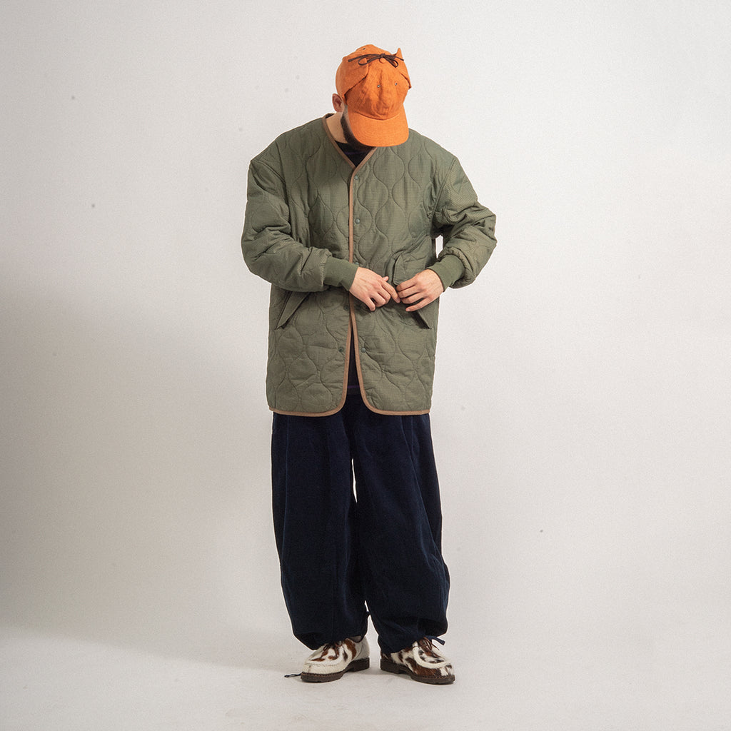[MERELY MADE] QUILTED LINER JACKET _ KHAKI