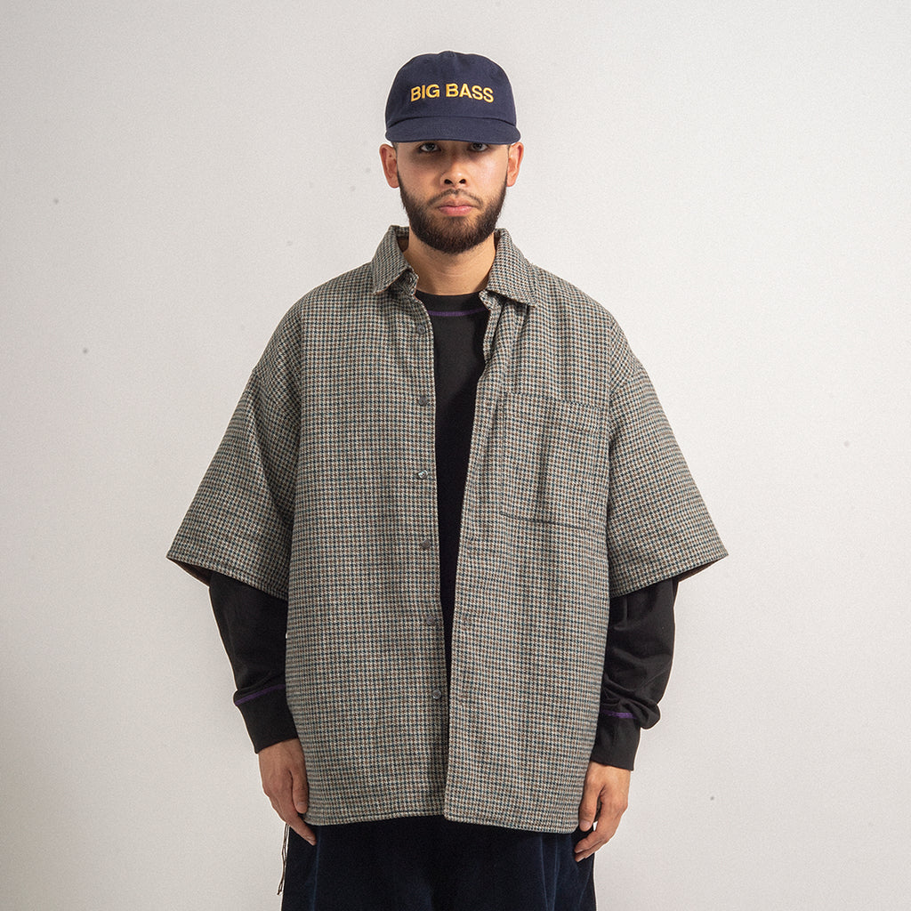 [MERELY MADE] PREMIUM REVERSIBLE PADDED SHIRTS _ BROWN CHECK