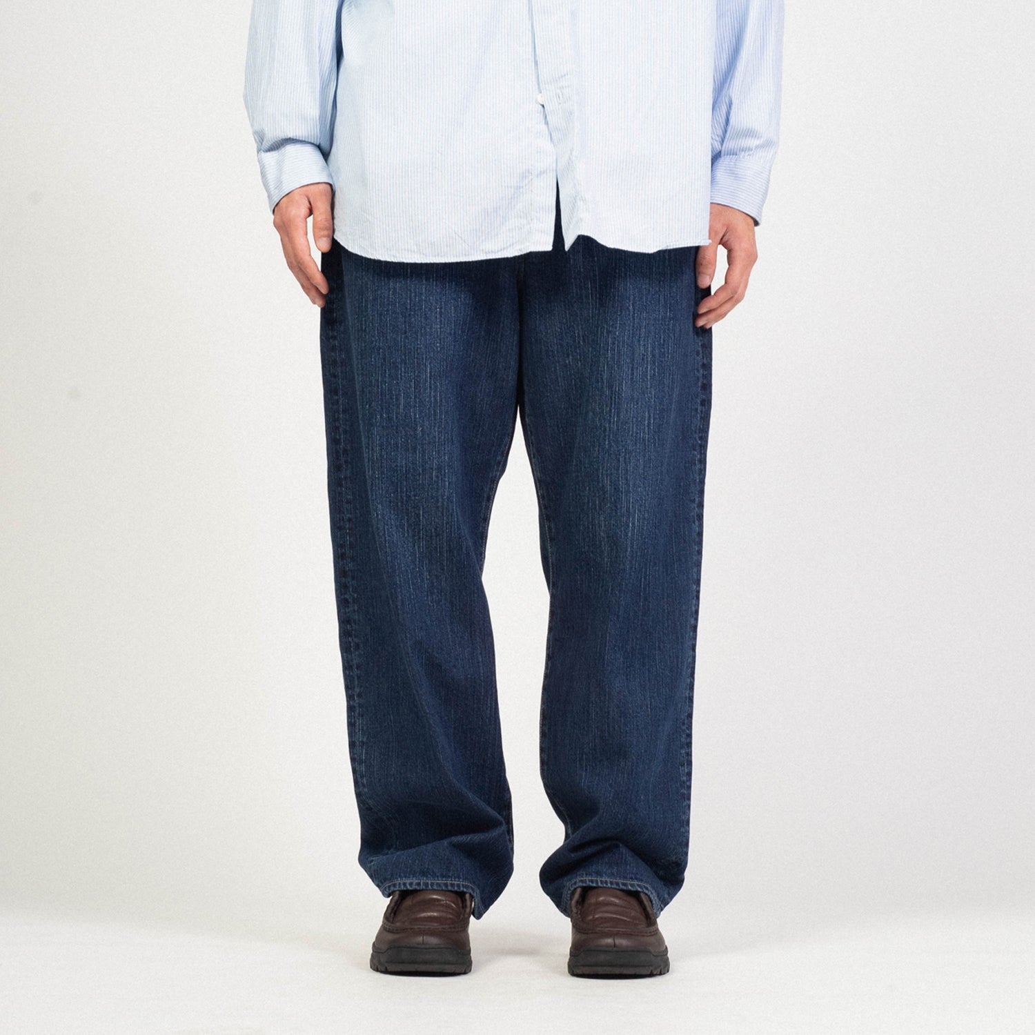 [PORTER CLASSIC] STEINBECK DENIM PANTS _ NAVY