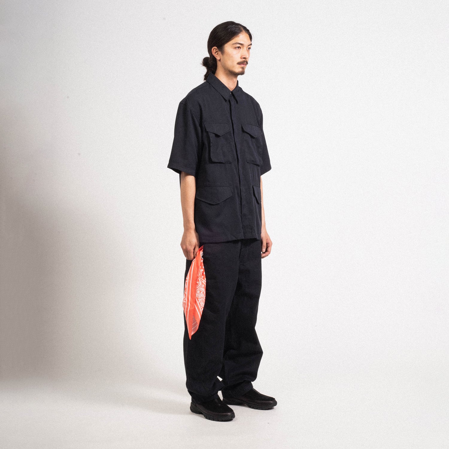 [EASTLOGUE] M-65 HALF SHIRTS _ BLACK