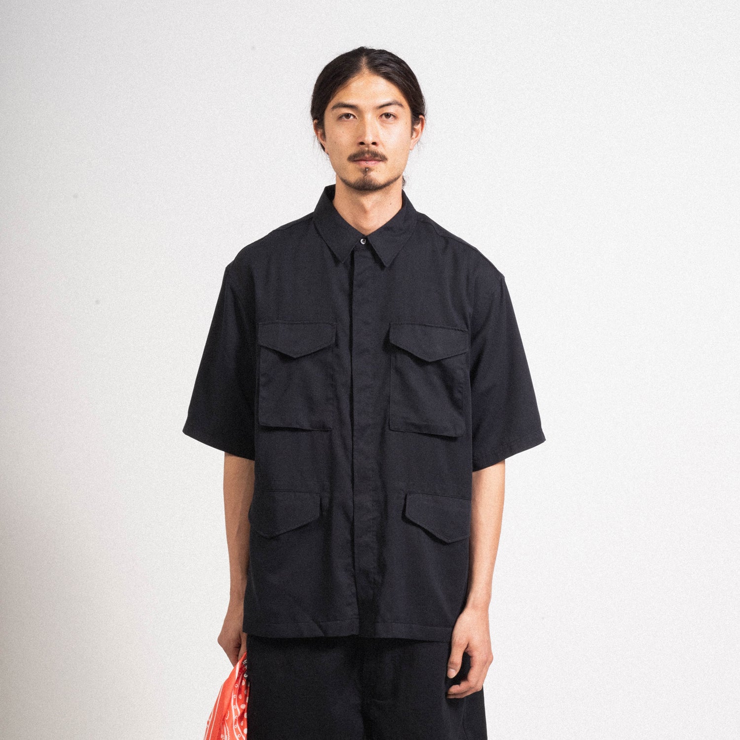 [EASTLOGUE] M-65 HALF SHIRTS _ BLACK