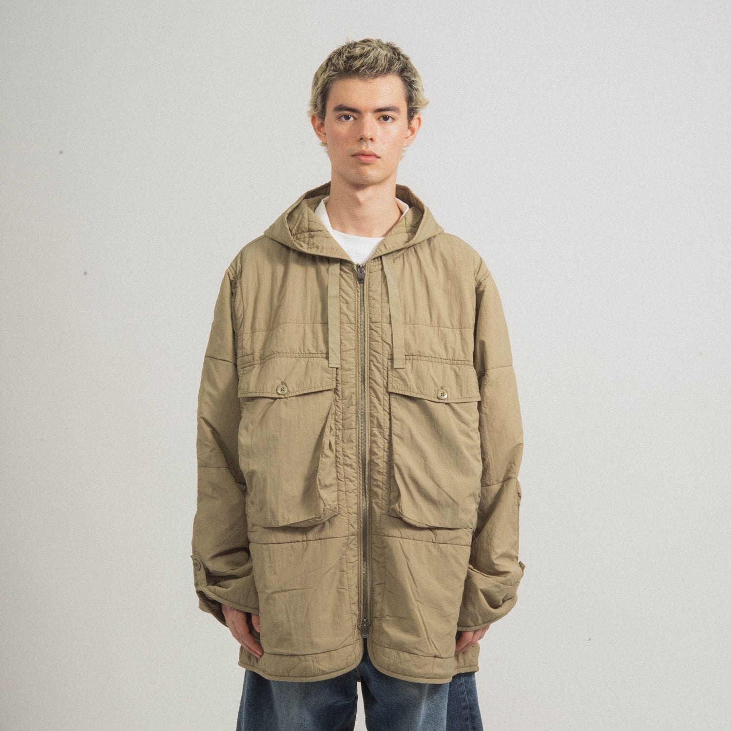 [NIGEL CABOURN] OW-51 MIDFIELD LINER QUILT NY _ GREEN