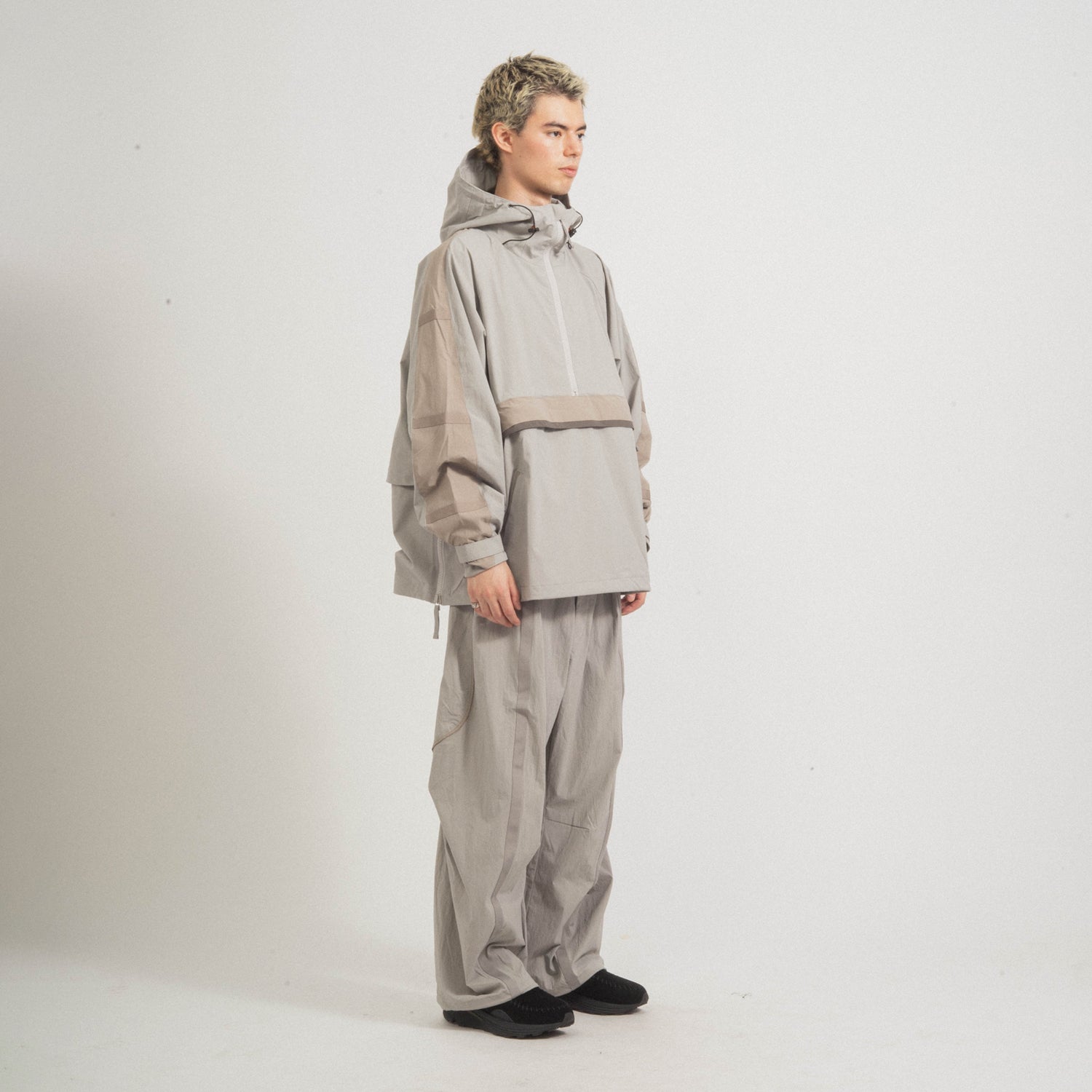[GOOPiMADE X THIS THING OF OURS] “GOF-A3”  TECH-MEANDER PULLOVER JACKET _ APRICOT