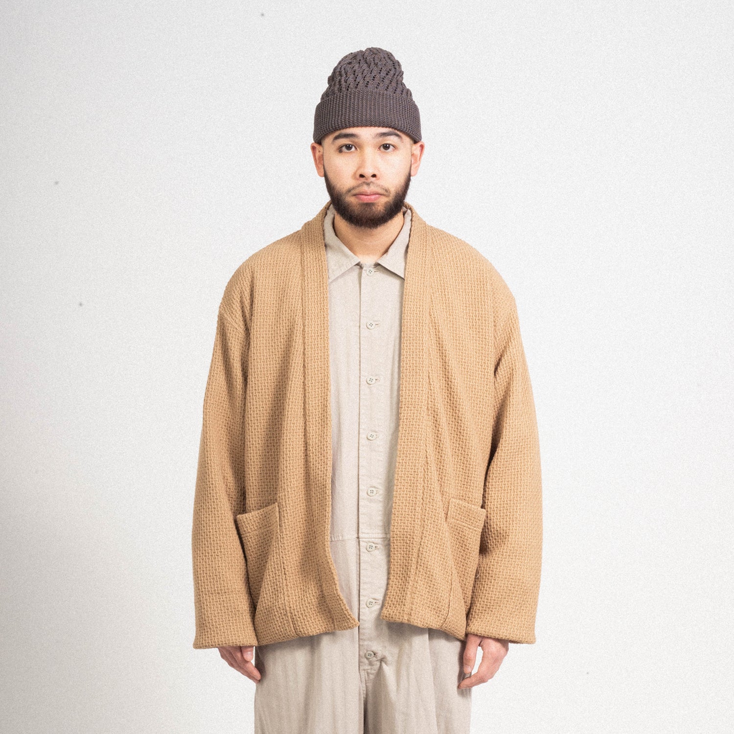 [TS(S)] LINED EASY CARDIGAN _ BEIGE