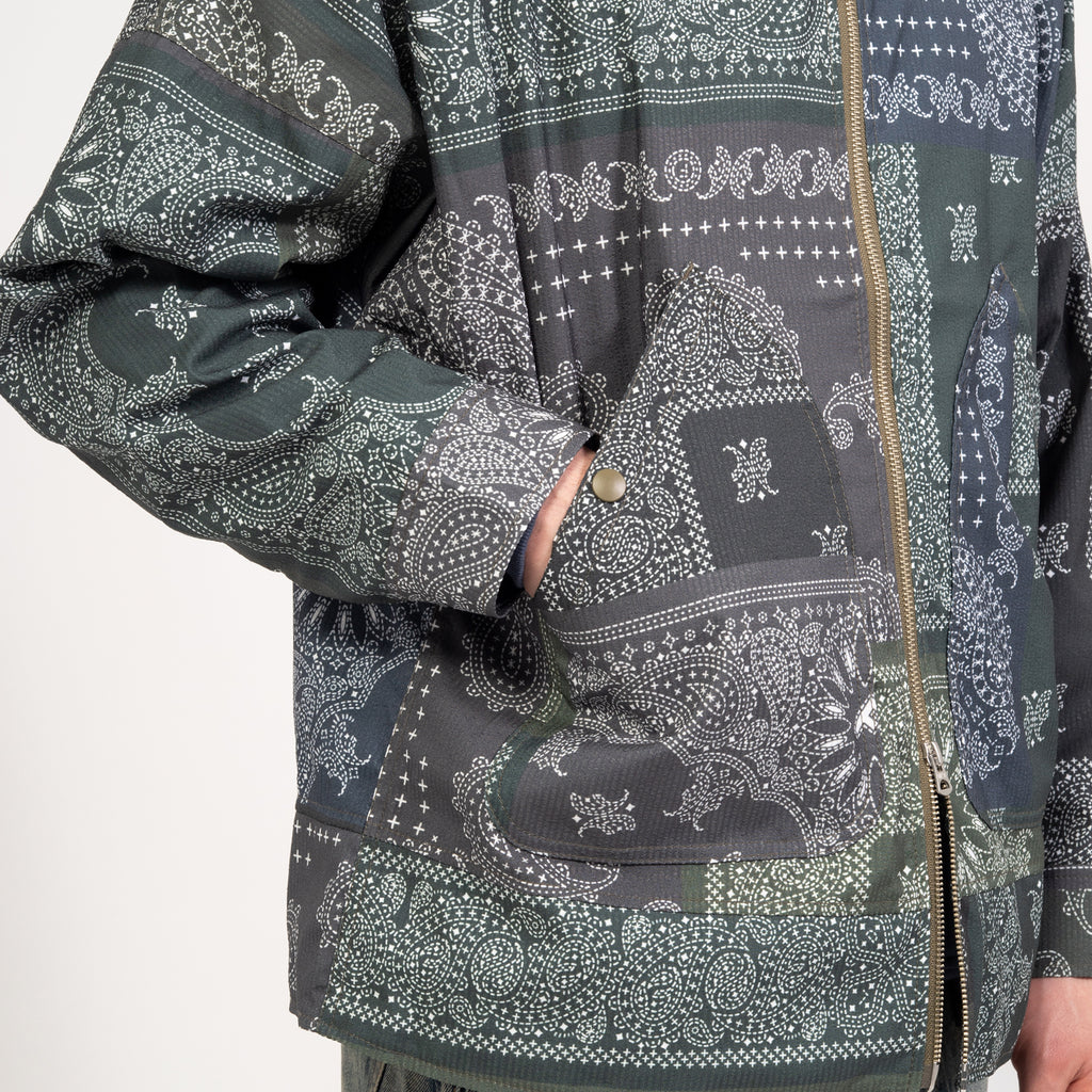 [FDMTL] PRINTED PATCHWORK JACKET JK14 _ KHAKI
