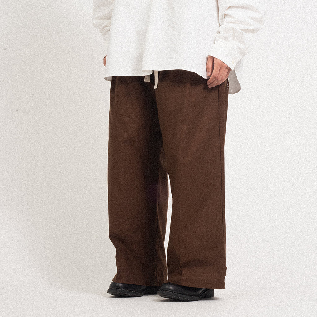 [AFTER PRAY] BOUCLE WOOL BELTED TROUSER _ BROWN