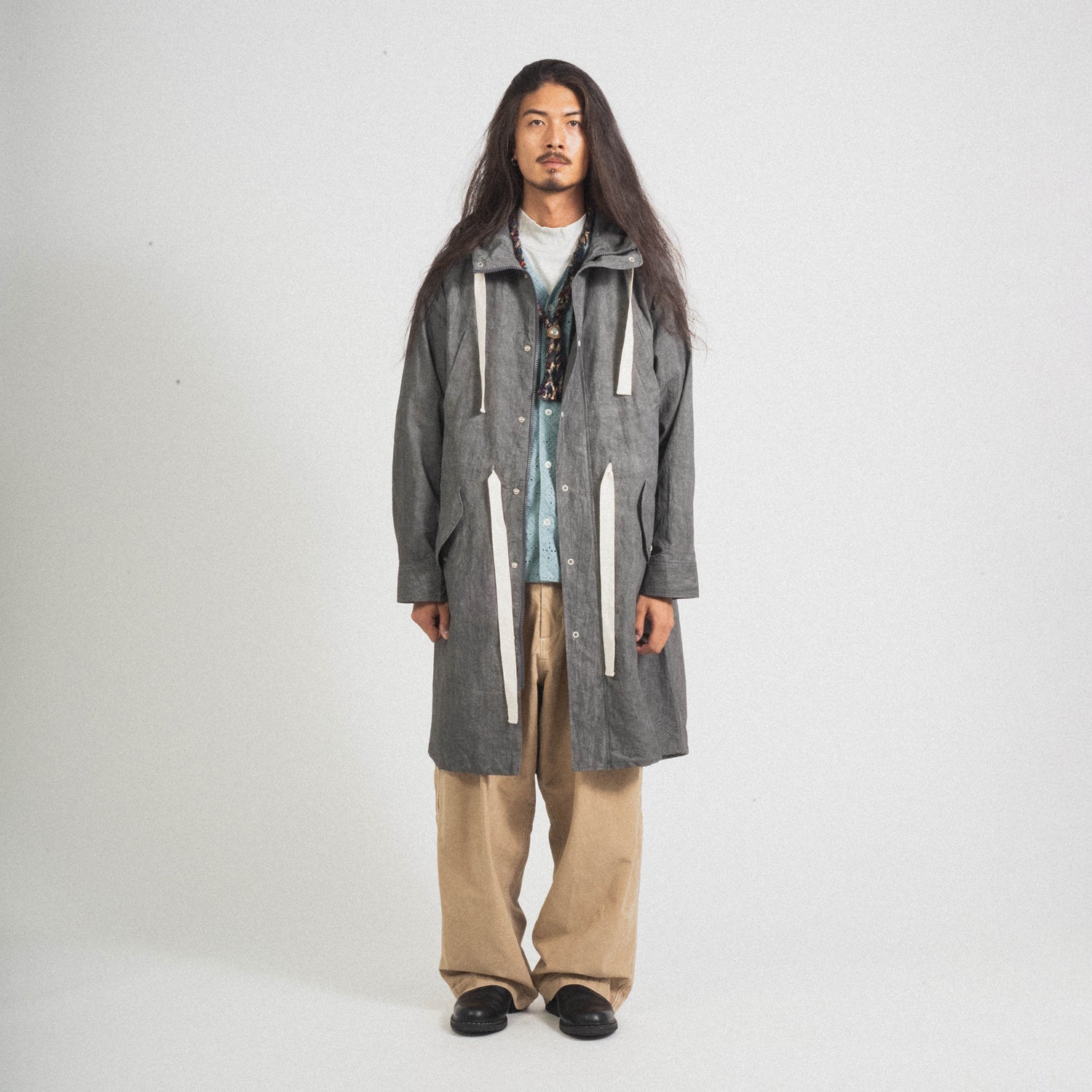 [MERELY MADE] FANSIPAN WIND STOPPER PARKA _ STORM GREY