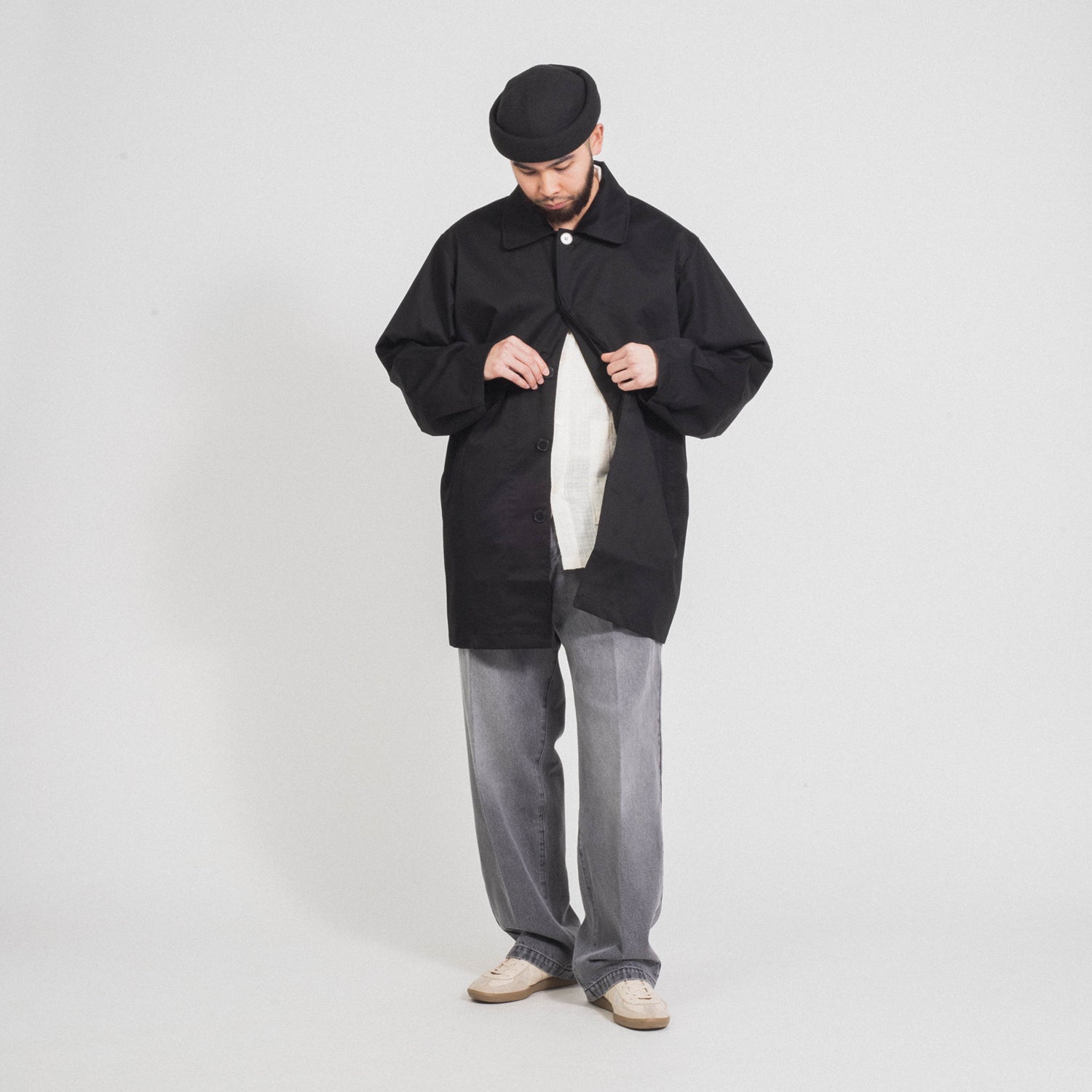 MFPEN] CARLESS COAT _ BLACK