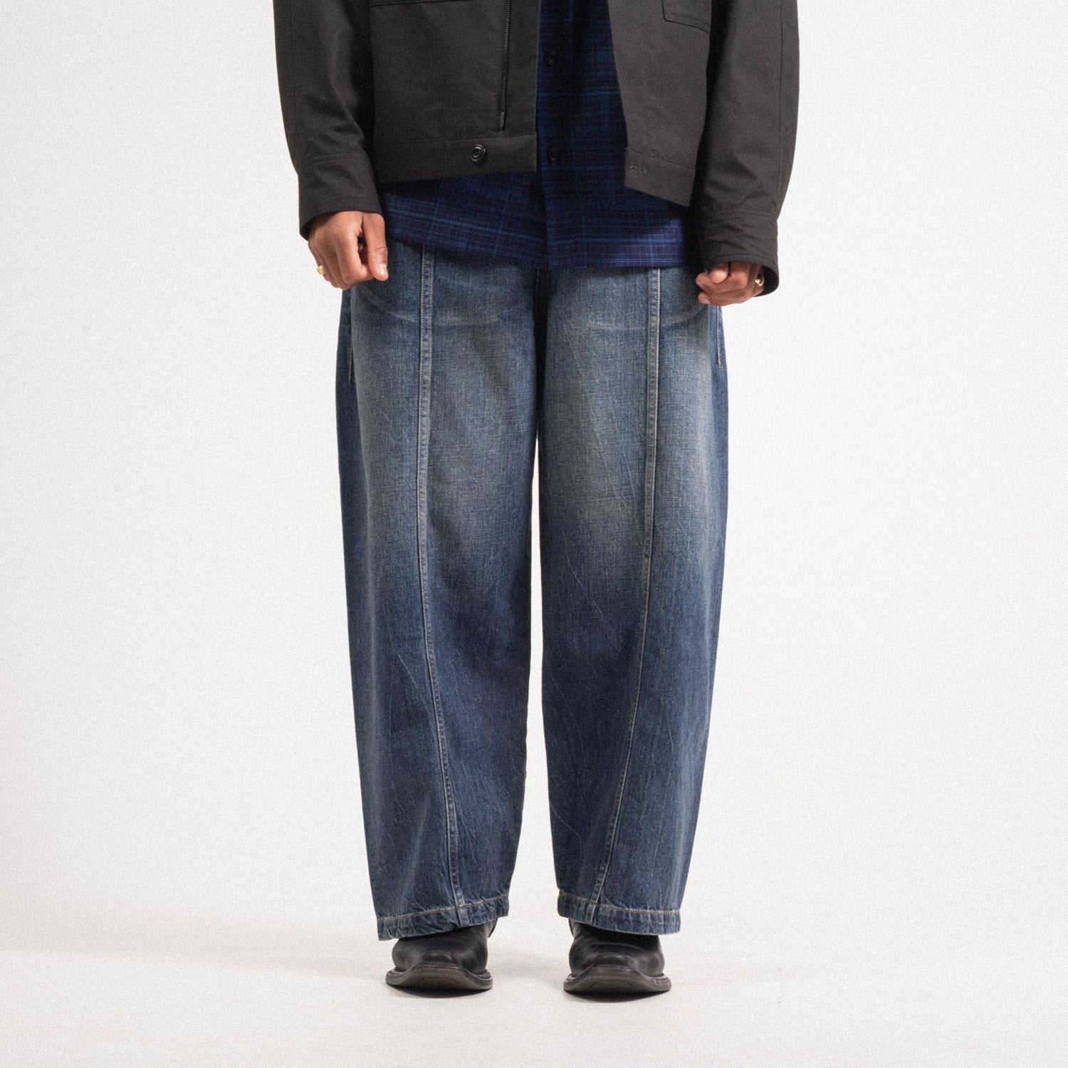 [SAGE NATION] WELT TROUSER DENIM _ INDIGO WASH