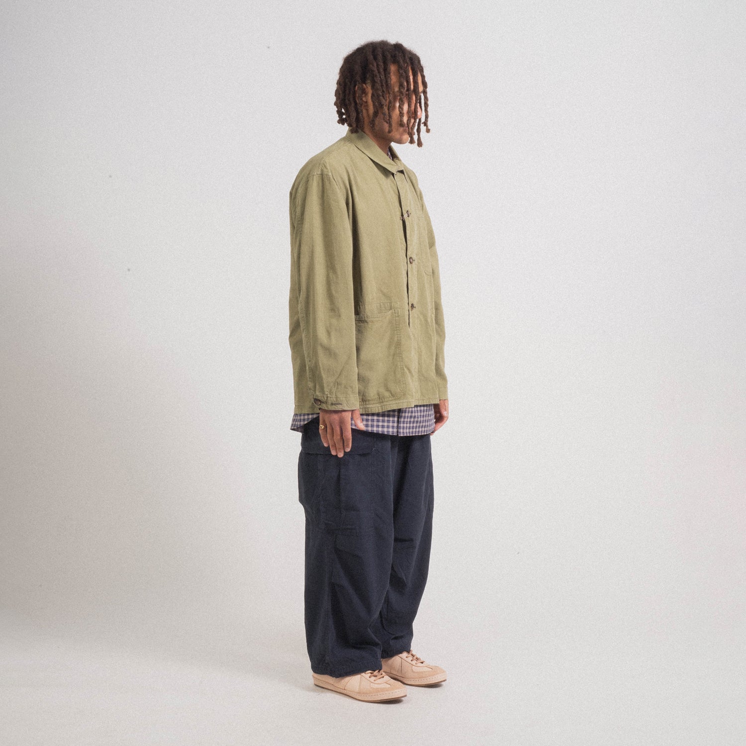 [HERILL] RIPSTOP JUNGLE FATIGUE PANTS _ NAVY