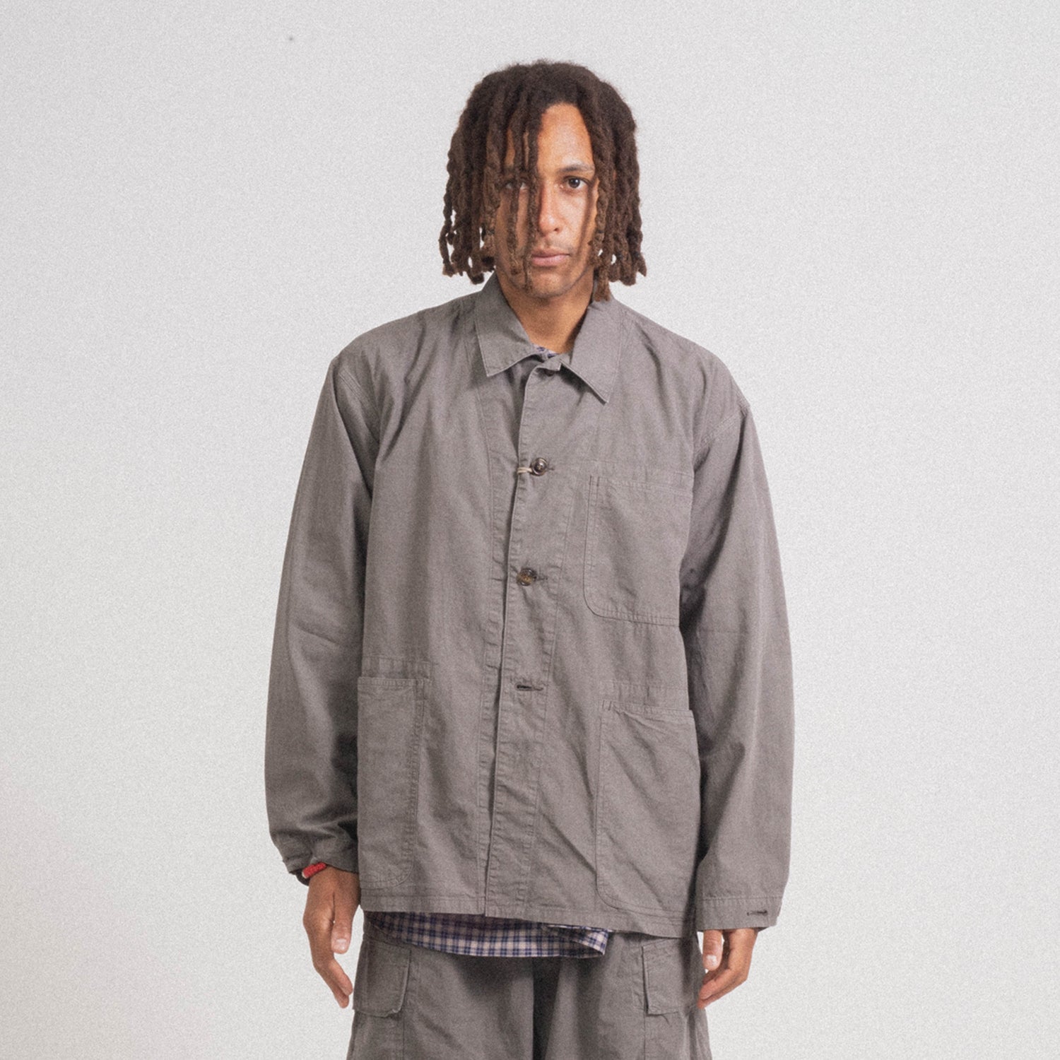 [HERILL] RIPSTOP P41 COVERALL JACKET _ GREY