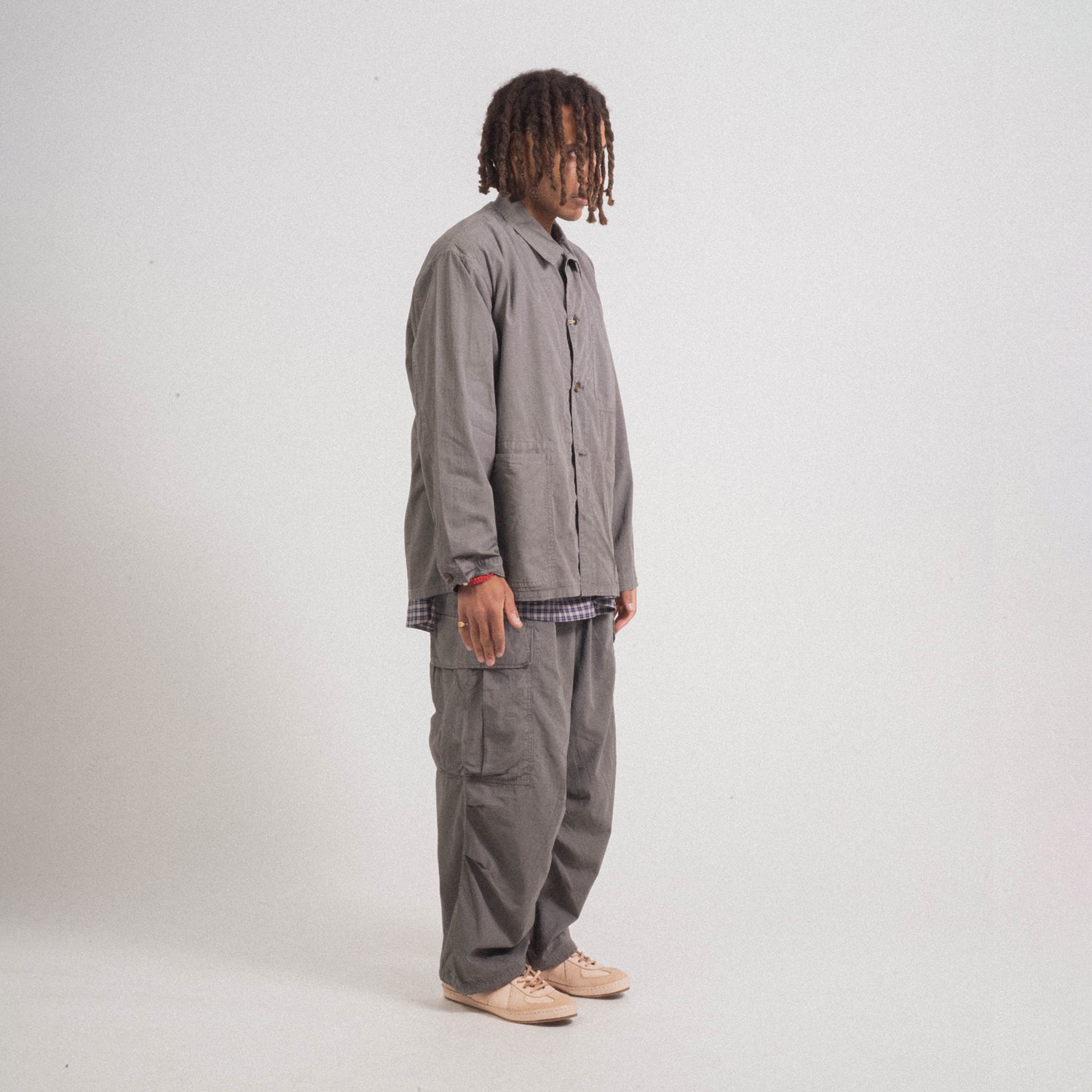 [HERILL] RIPSTOP P41 COVERALL JACKET _ GREY