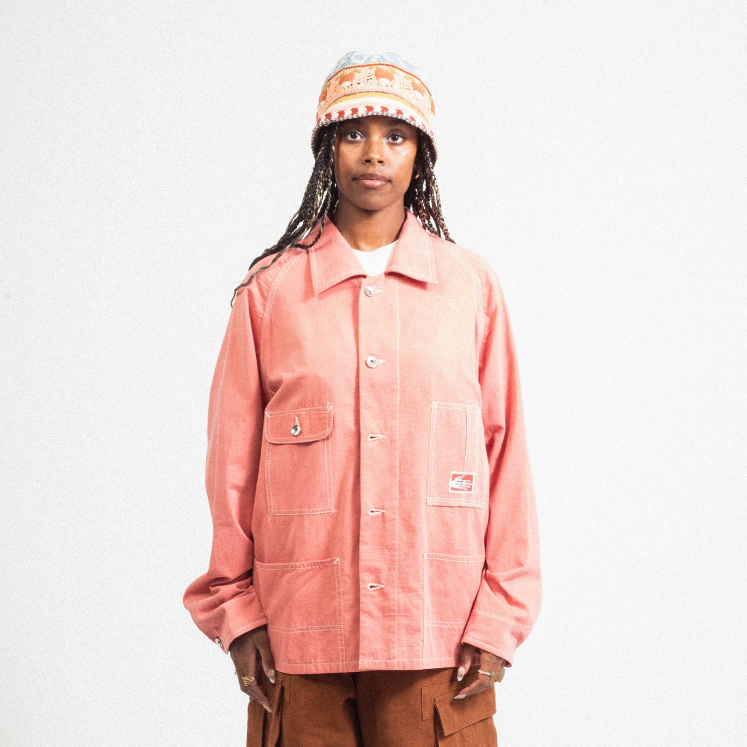 [STORY MFG] RAILROAD JACKET _ ANCIENT PINK WONKY-WEAR