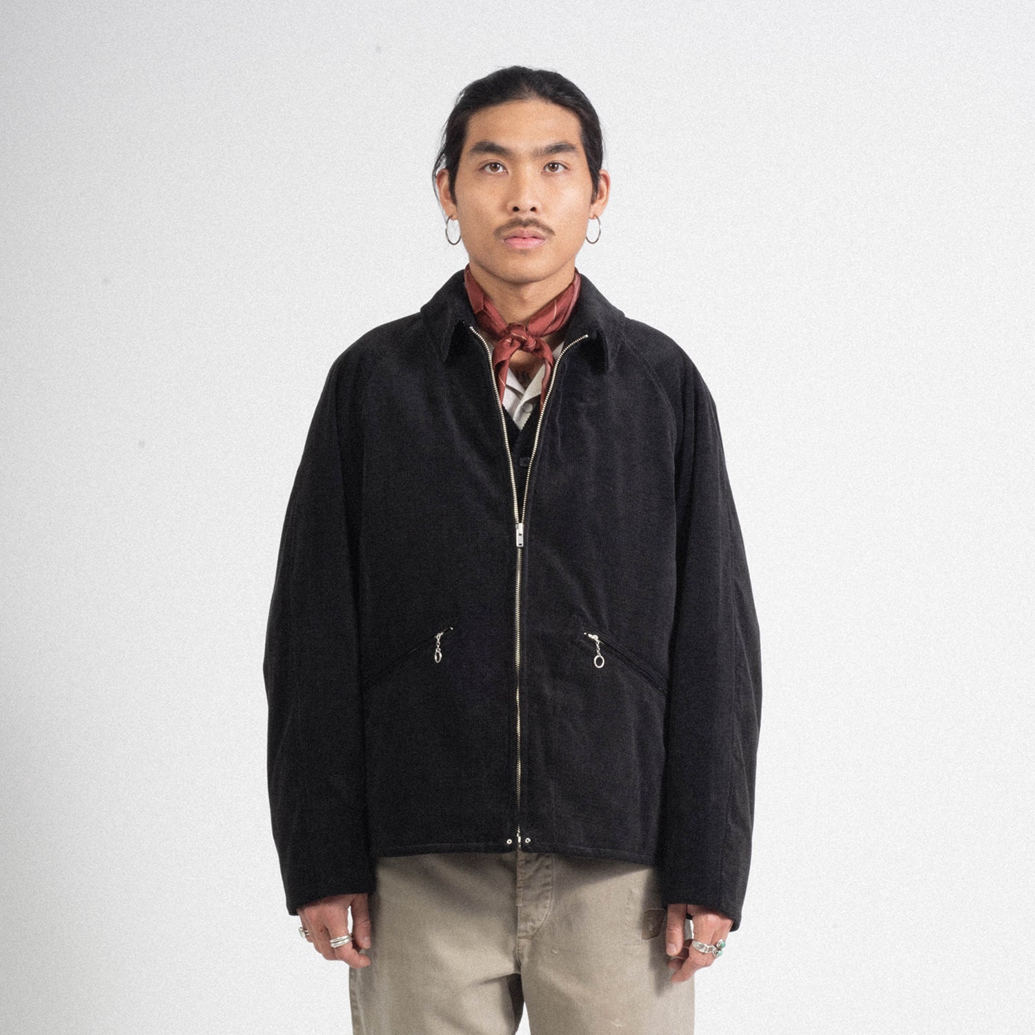 [OLD JOE] ROLL-COLLAR SPORTING JACKET _ GRAPHITE