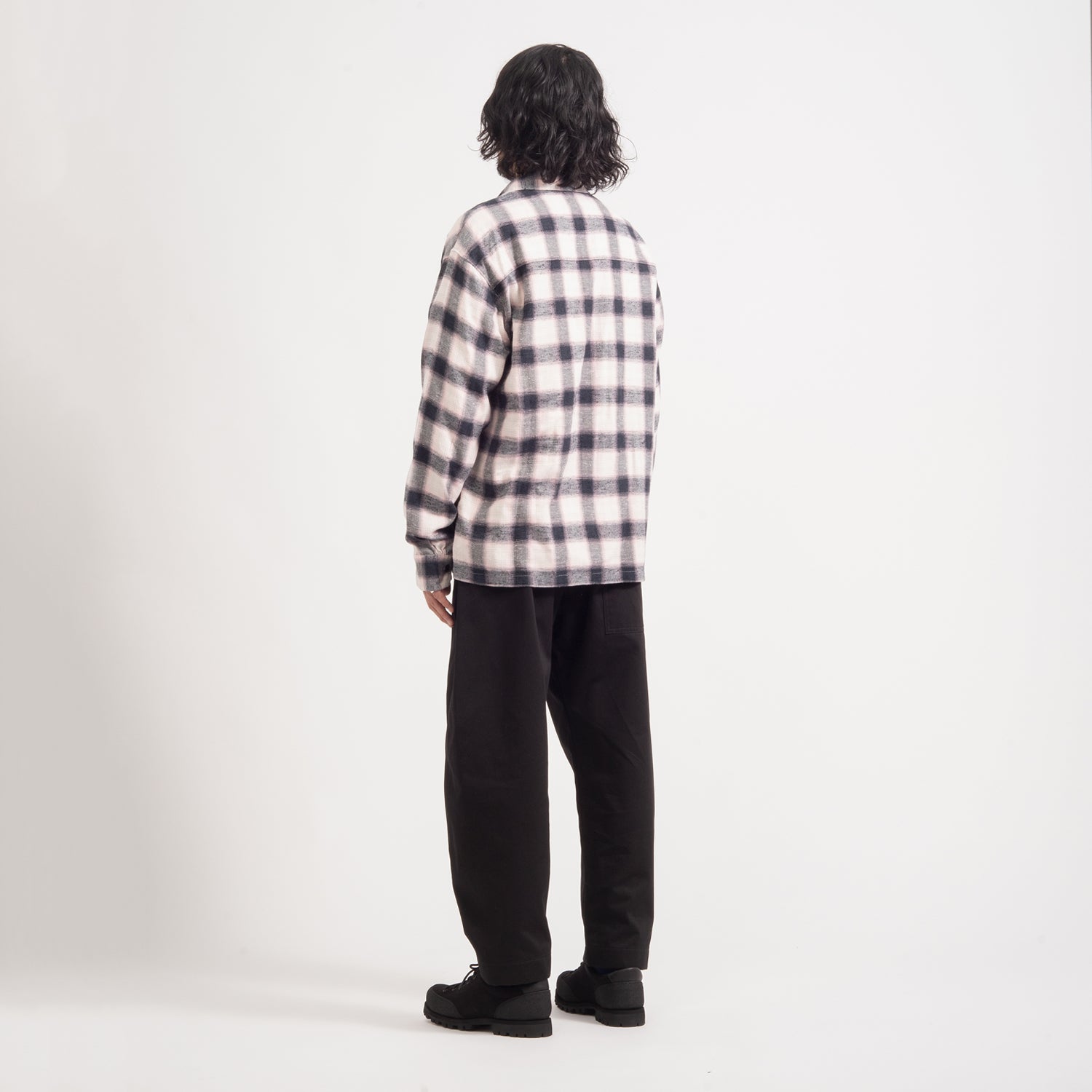 UNUSED] OMBRE CHECKED SHIRT US2338 _ PK X CHARCOAL – MAILLOT